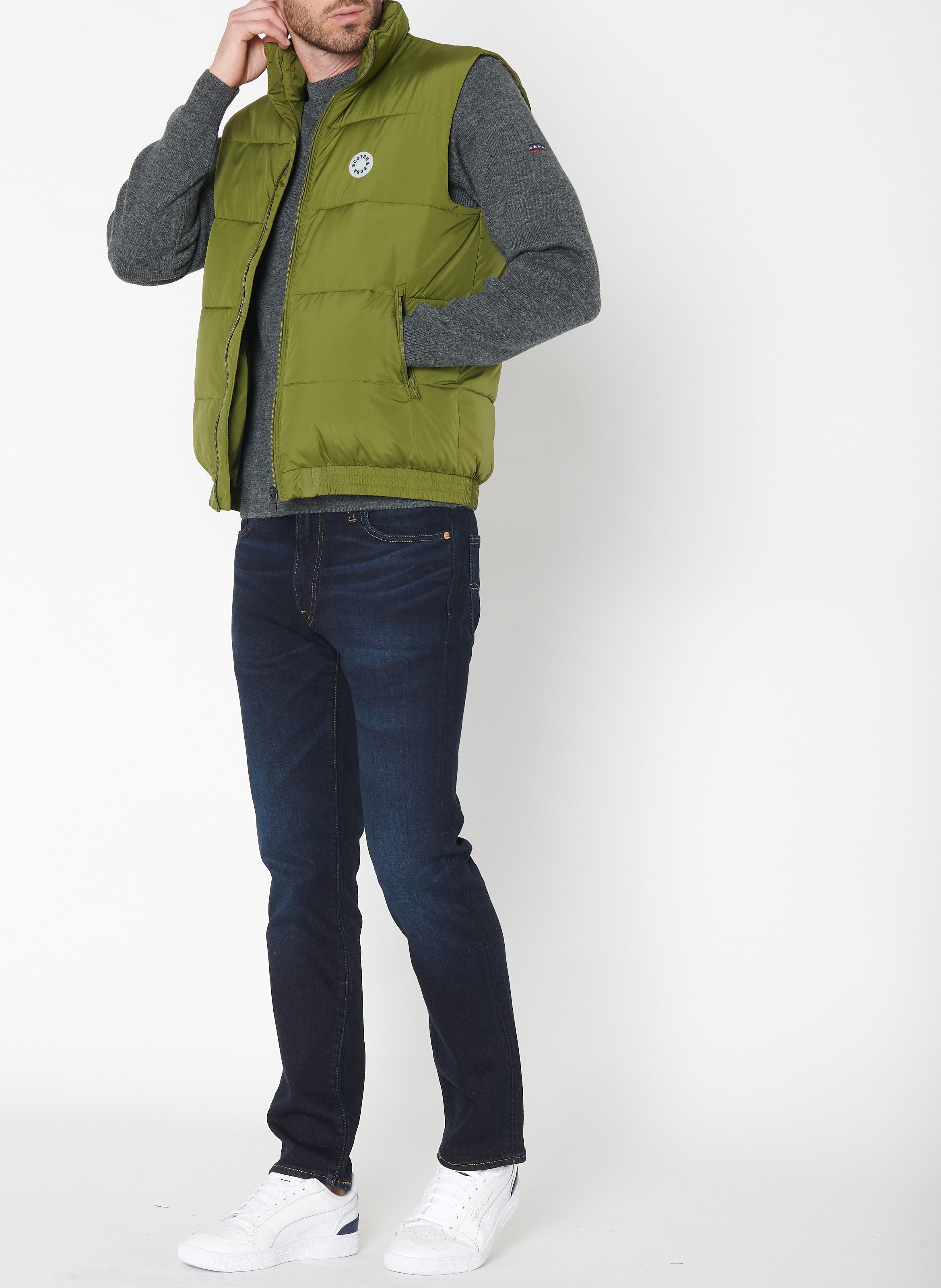 Rundhalspullover aus Wolle, Regular Fit ARMOR LUX Grau