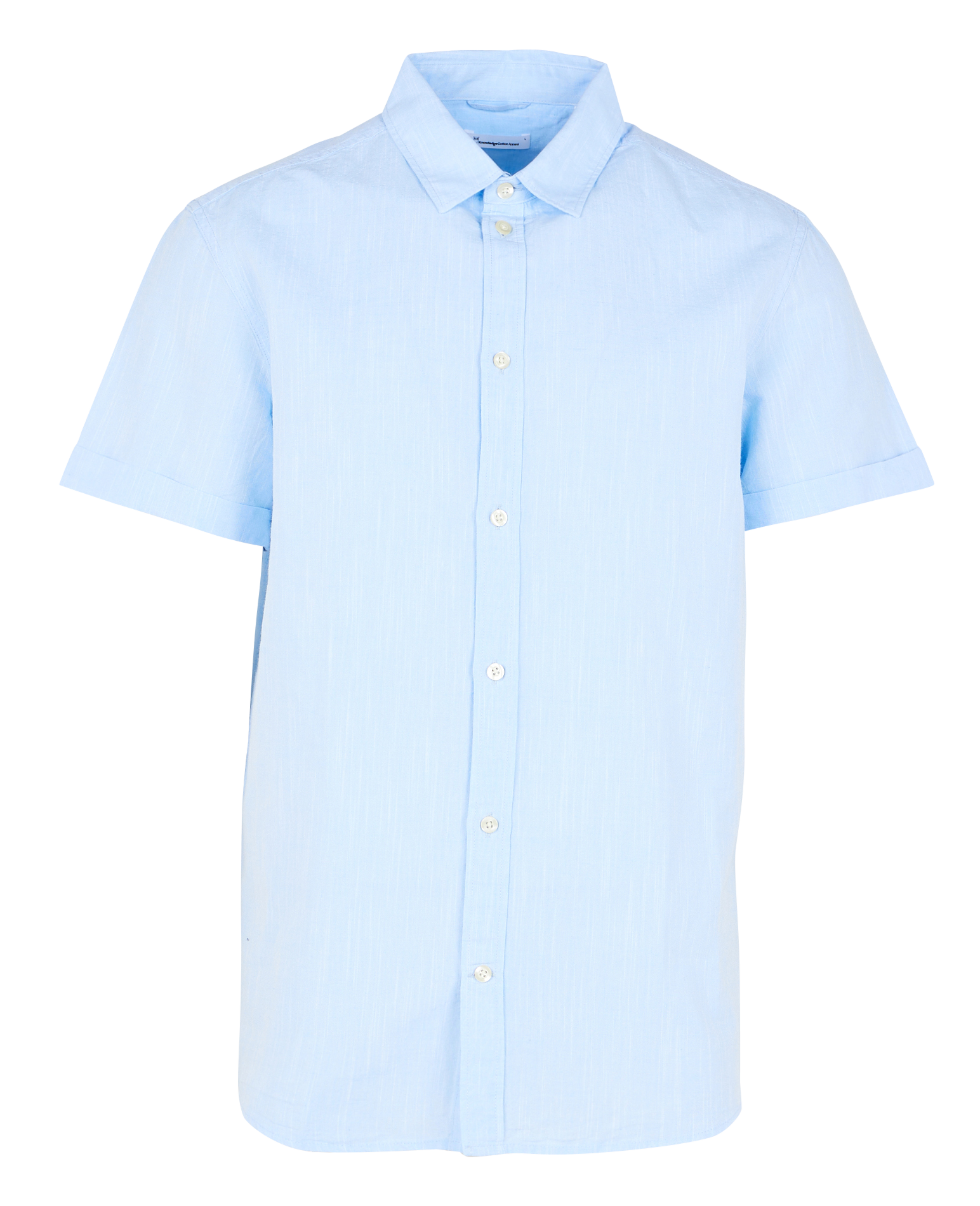 Chemise col classique en coton bio et lin KNOWLEDGE COTTON APPAREL