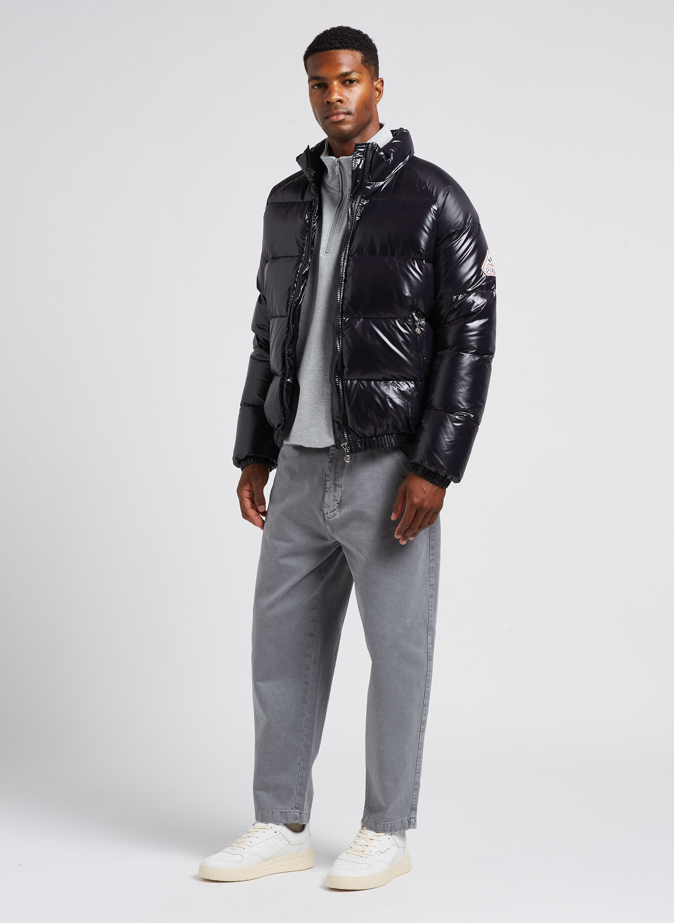 Sweatshirt Aus Baumwoll-mix Mit Stehkragen Grey New Balance 