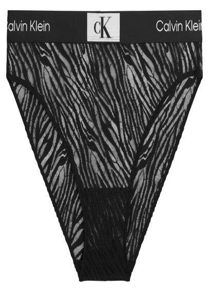 High-waisted Lace Panties Black Calvin Klein Underwear - Women