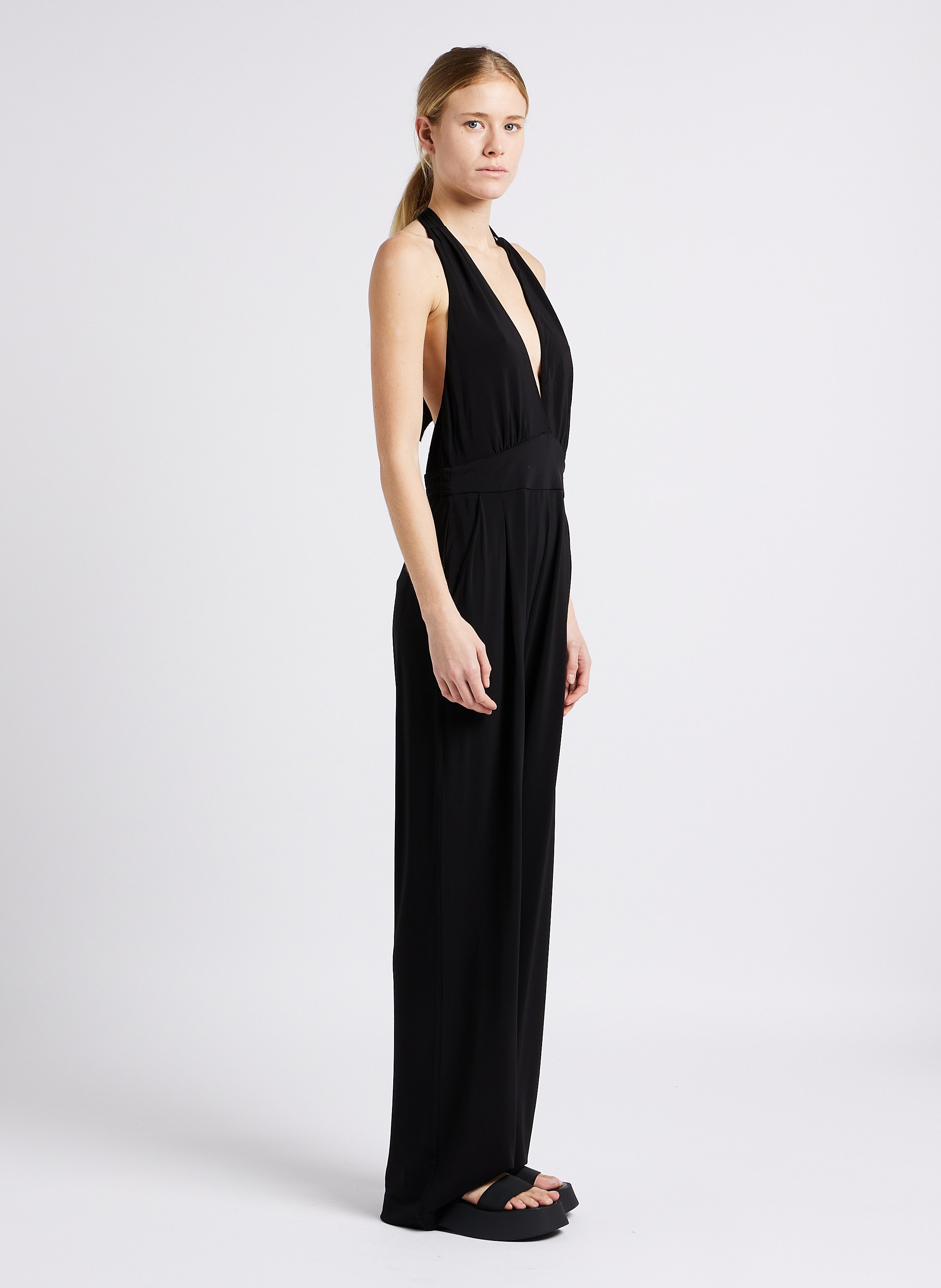 Combinaison de plage dos nu MAX MARA LEISURE Noir