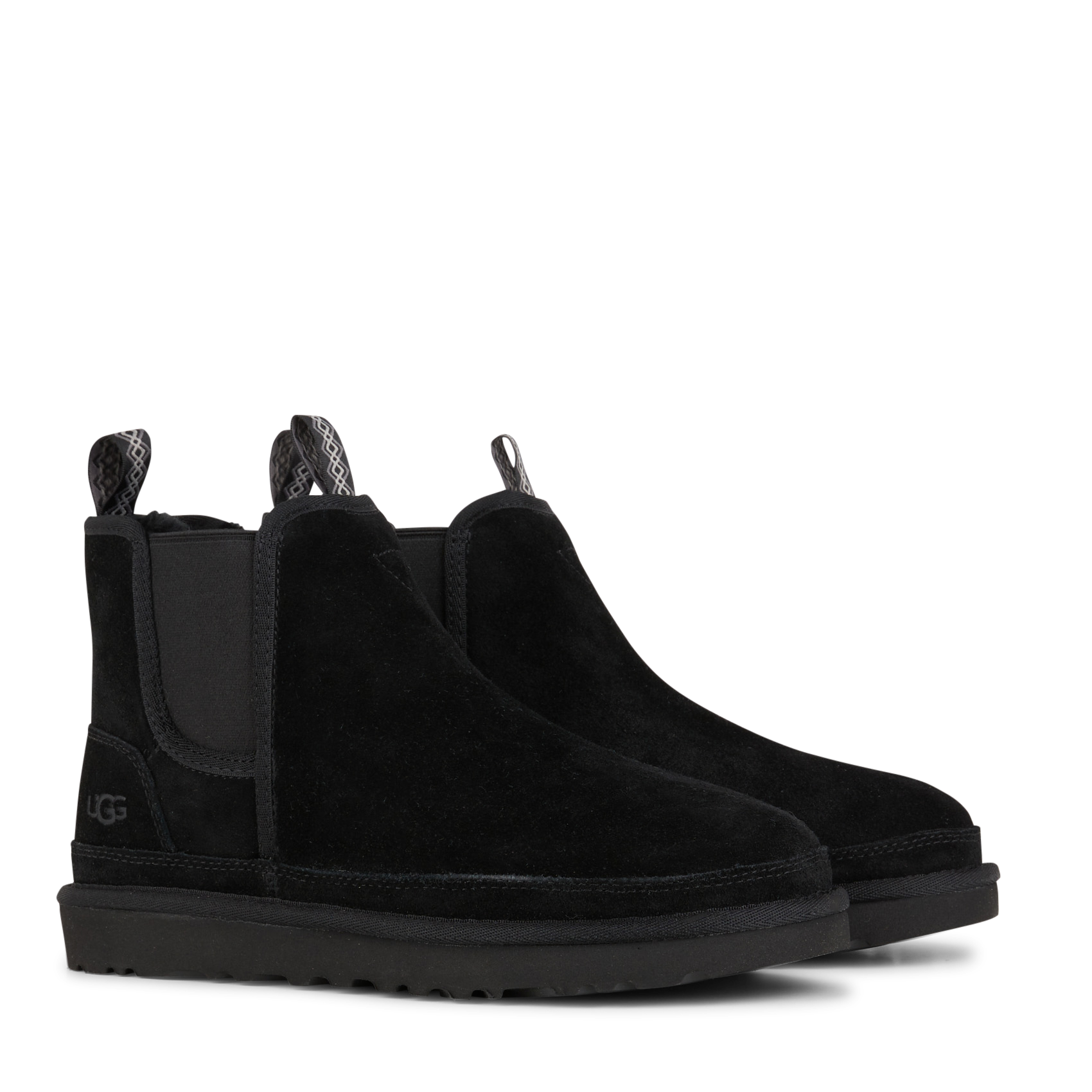 Boots en cuir velours UGG Noir
