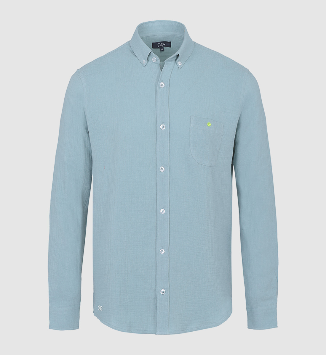 Aqua cotton gauze shirt GILI'S Blue