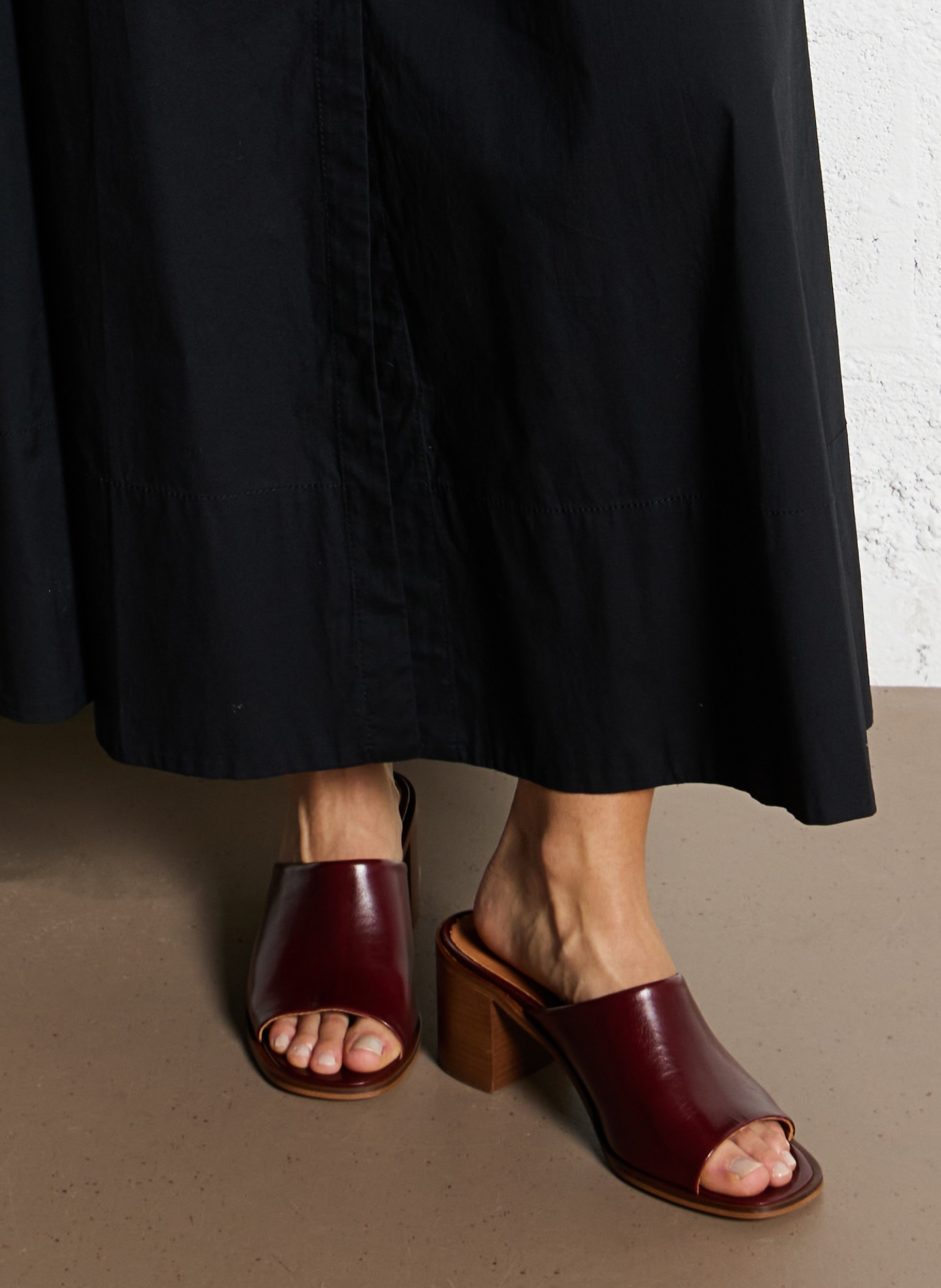 Leren instappers MAISON TOUFET Rood