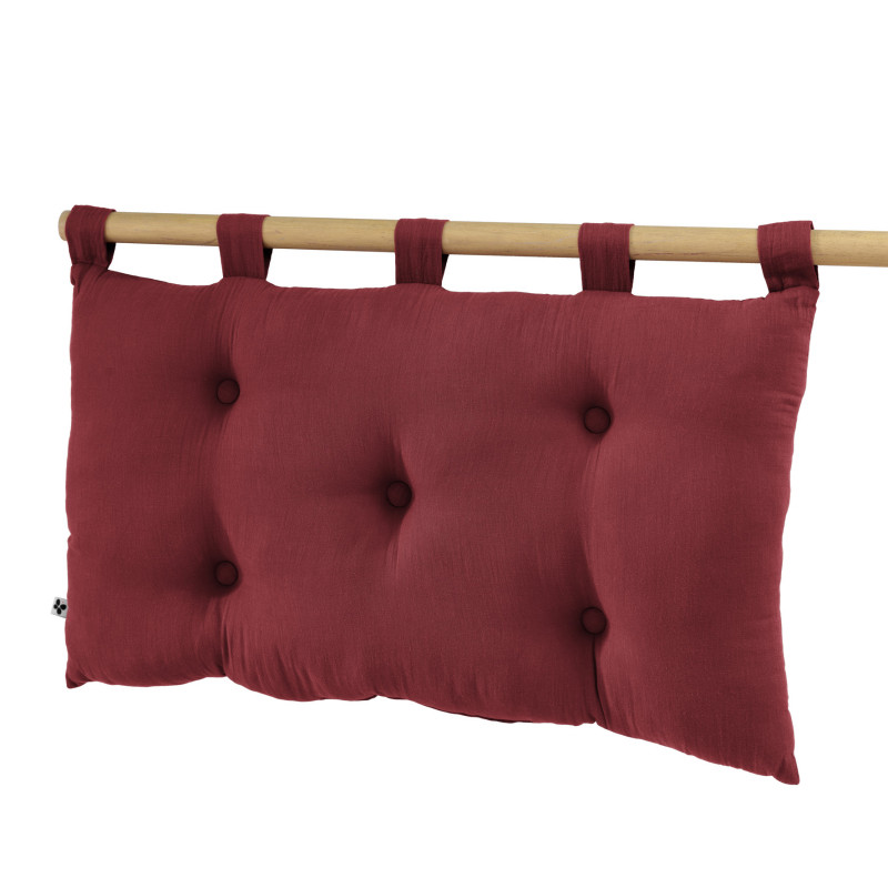 L'effet Papillon - Tête de lit en gaze de coton - Taille Unique - Rouge