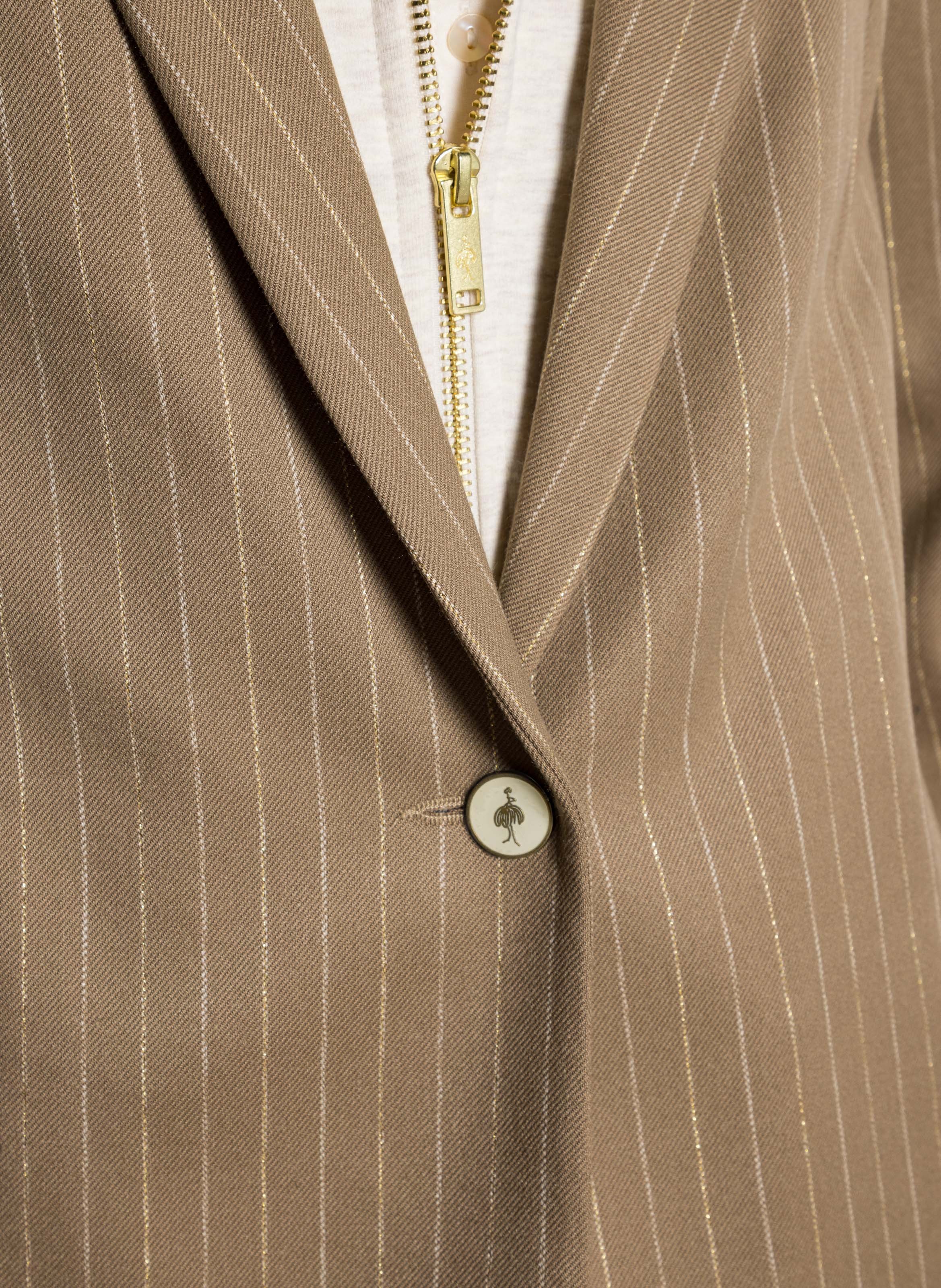 Veste de tailleur ajustée  ONE STEP Marron