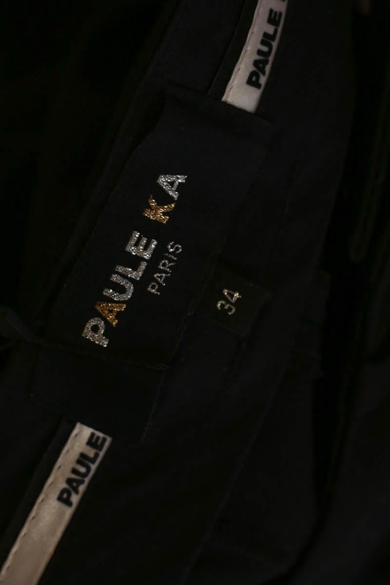 Slim-fit cotton cargo pants PAULE KA - Seconde main Black