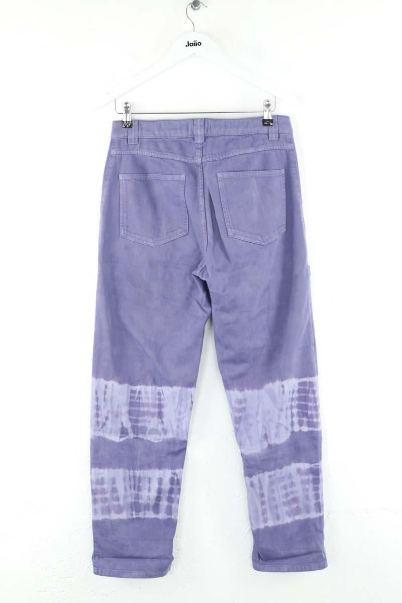 Cotton straight jeans CHLOE STORA - SECONDE MAIN Blue