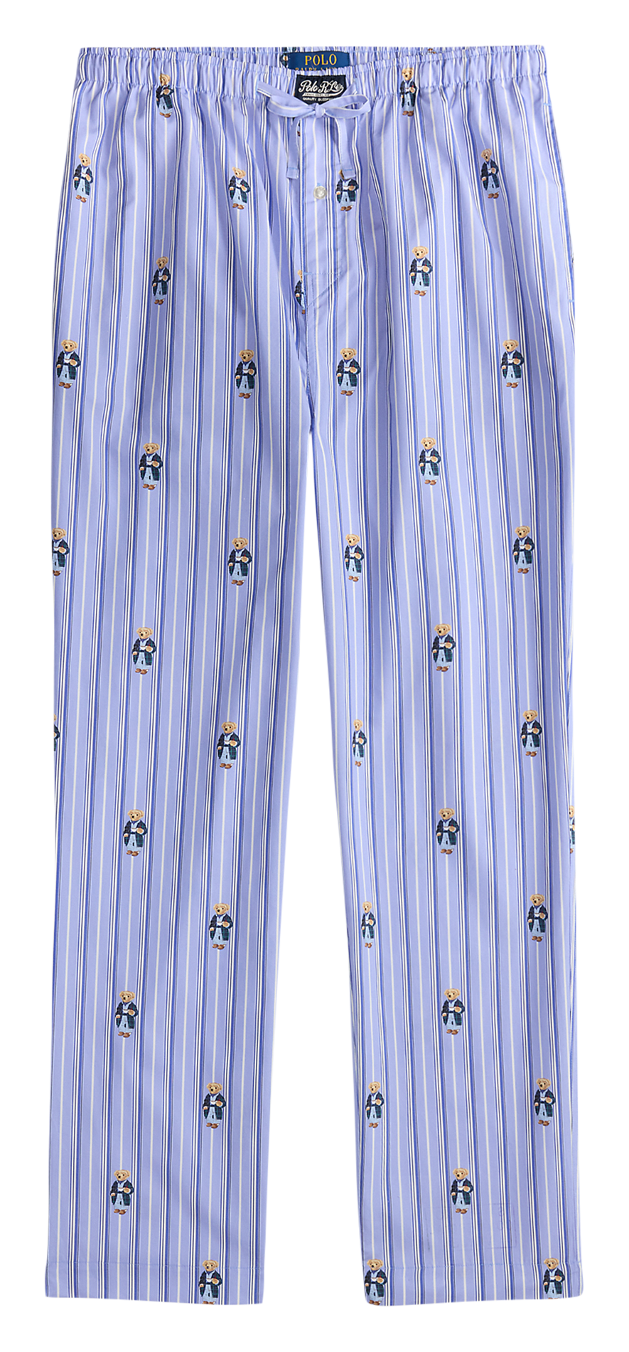 Pantalon de pyjama imprimé en coton POLO RALPH LAUREN Bleu