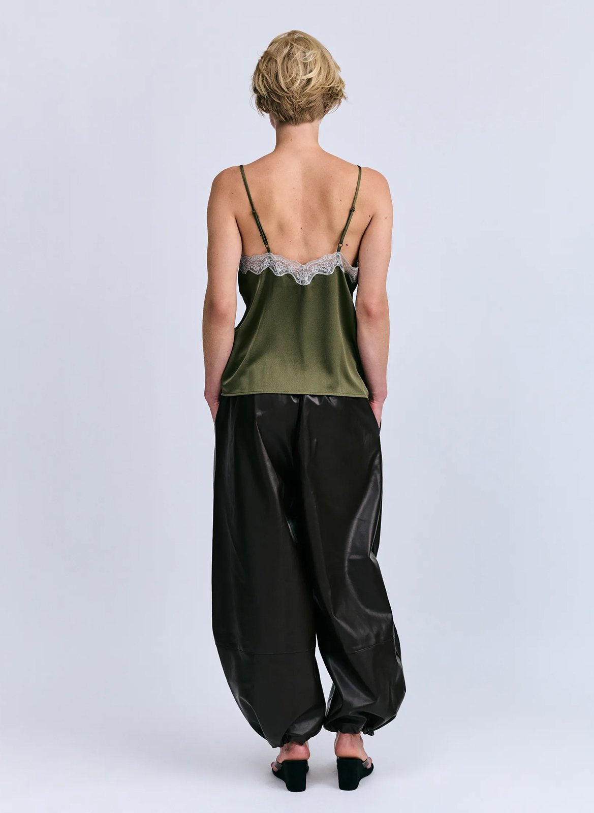 Caraco satiné LOVE STORIES Vert