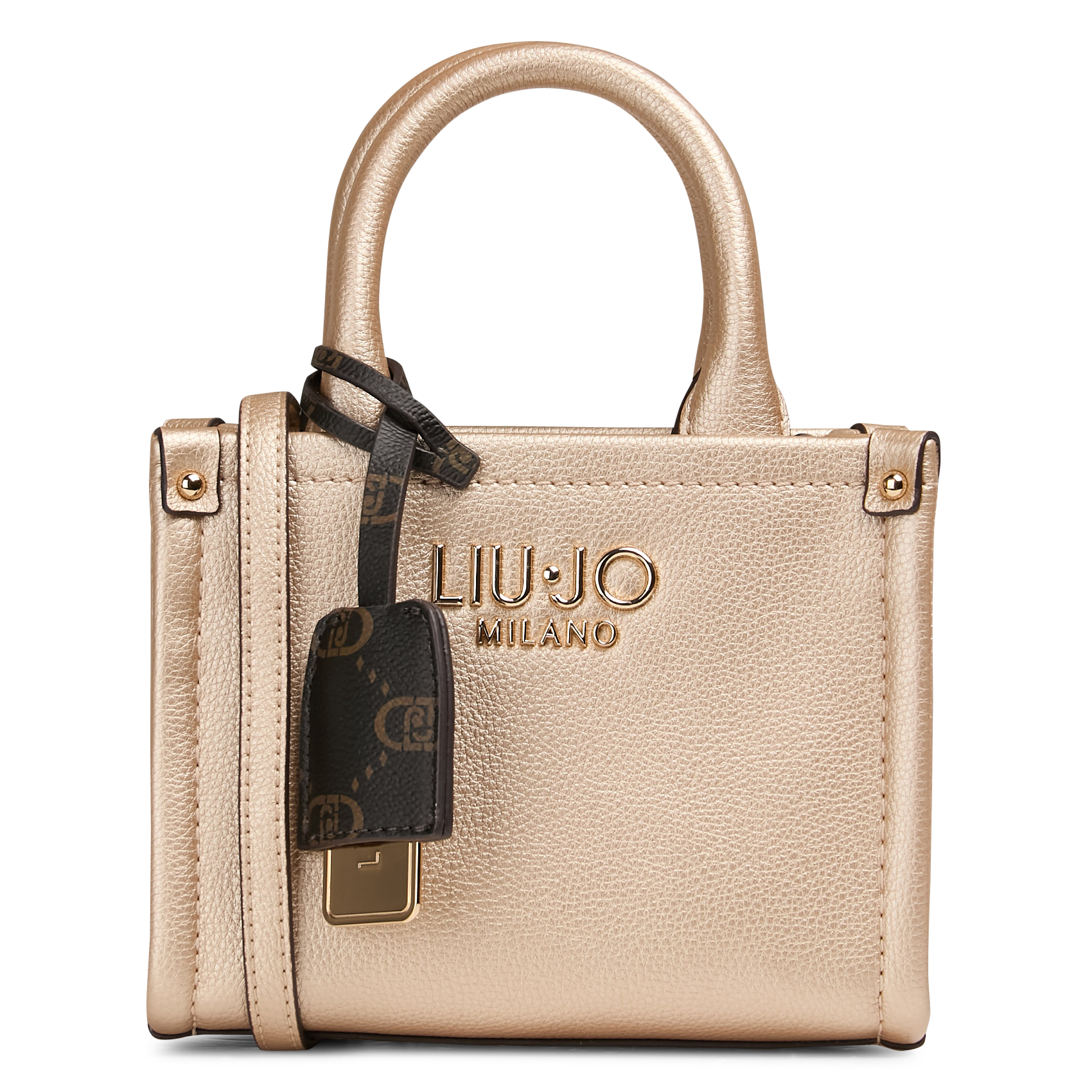 Mini sac à main effet cuir grainé LIU JO Doré