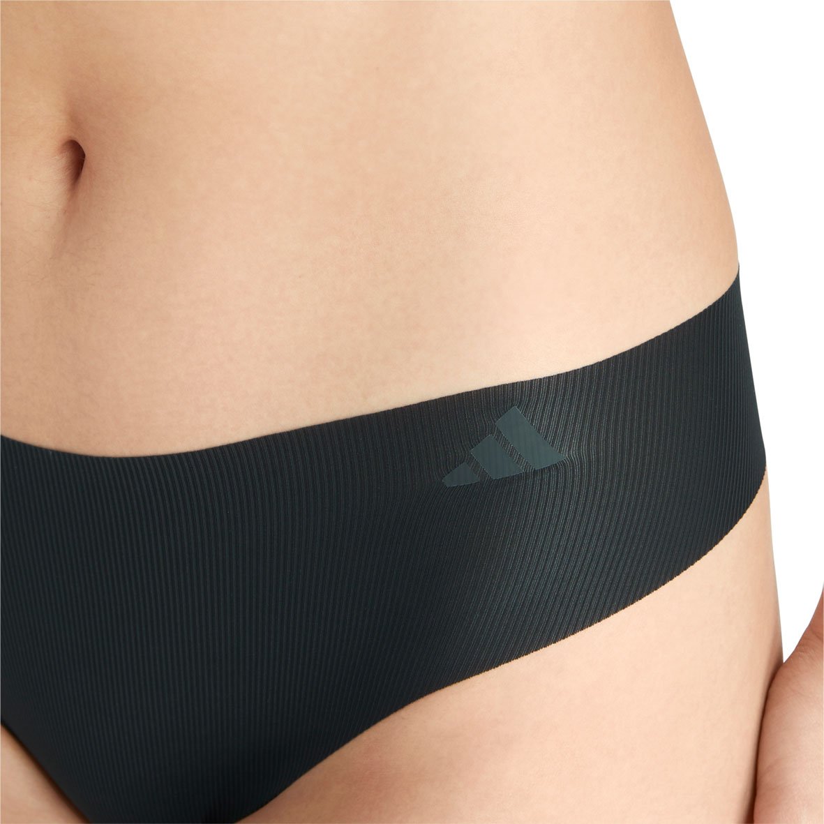 Set of 2 women&#039;s micro flex adidas thongs. ADIDAS UNDERWEAR Black