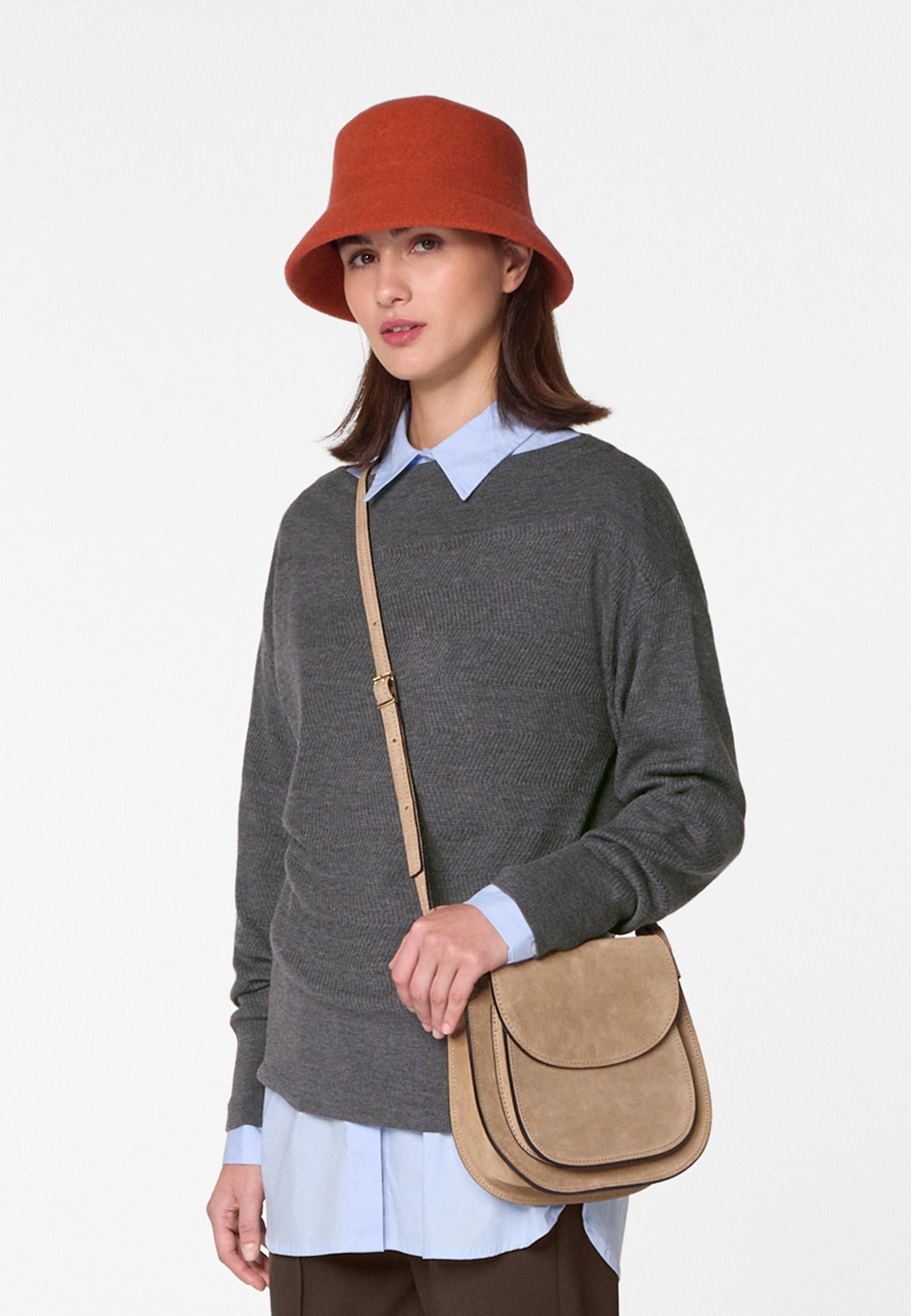 Merino wool boat-neck sweater  RODIER Grey