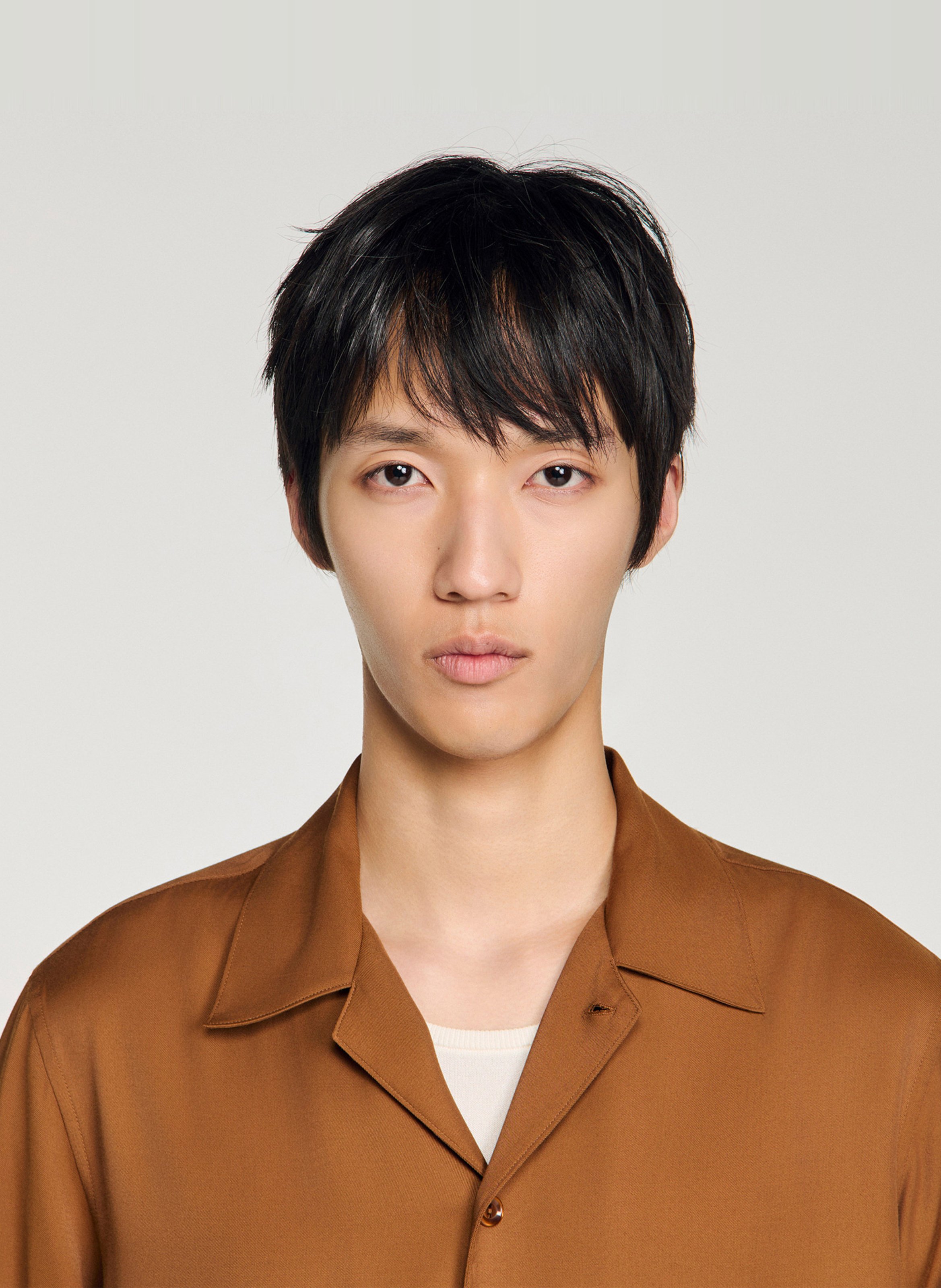 Chemise fluide regular-fit  SANDRO Marron