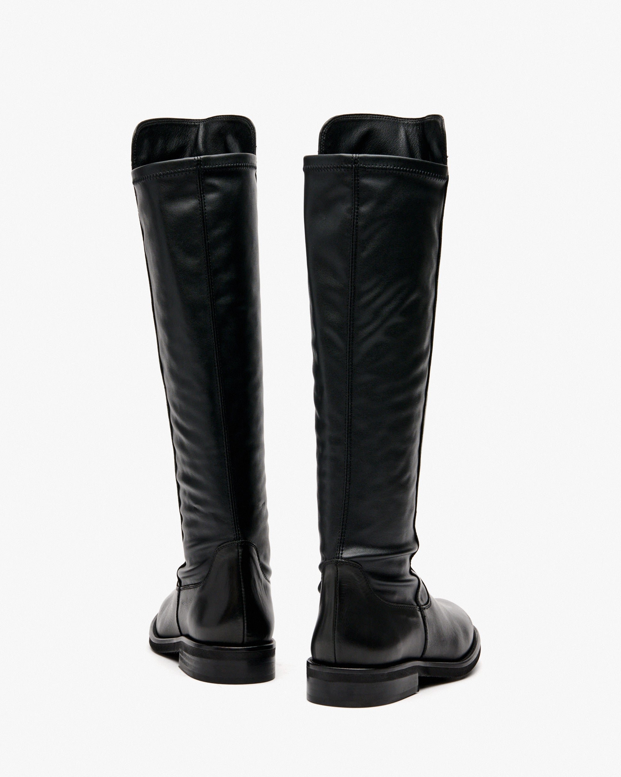 Black leather high boots PEDRO MIRALLES Black