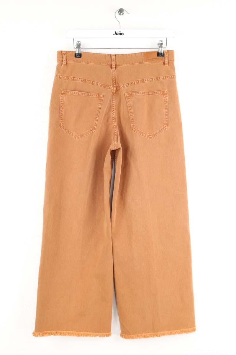 Straight cotton-blend pants ISABEL MARANT ÉTOILE - SECONDE MAIN Brown