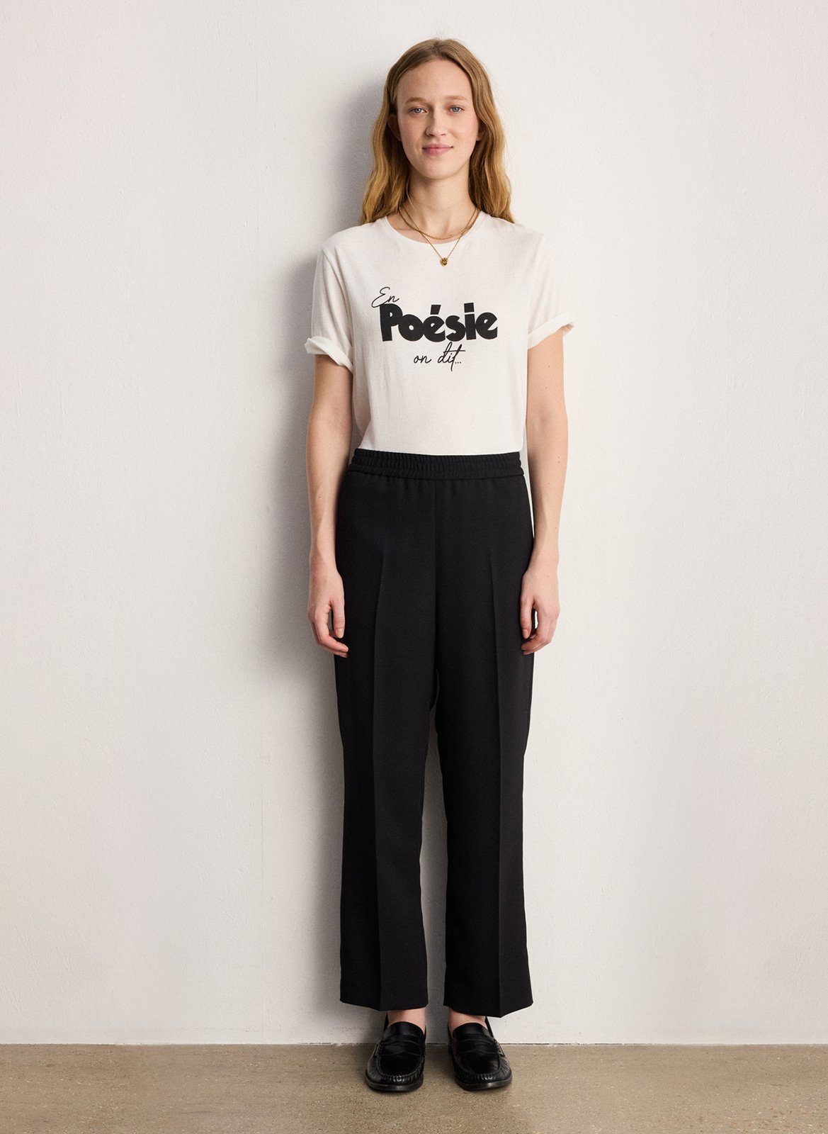 Bundfaltenhose PABLO Schwarz