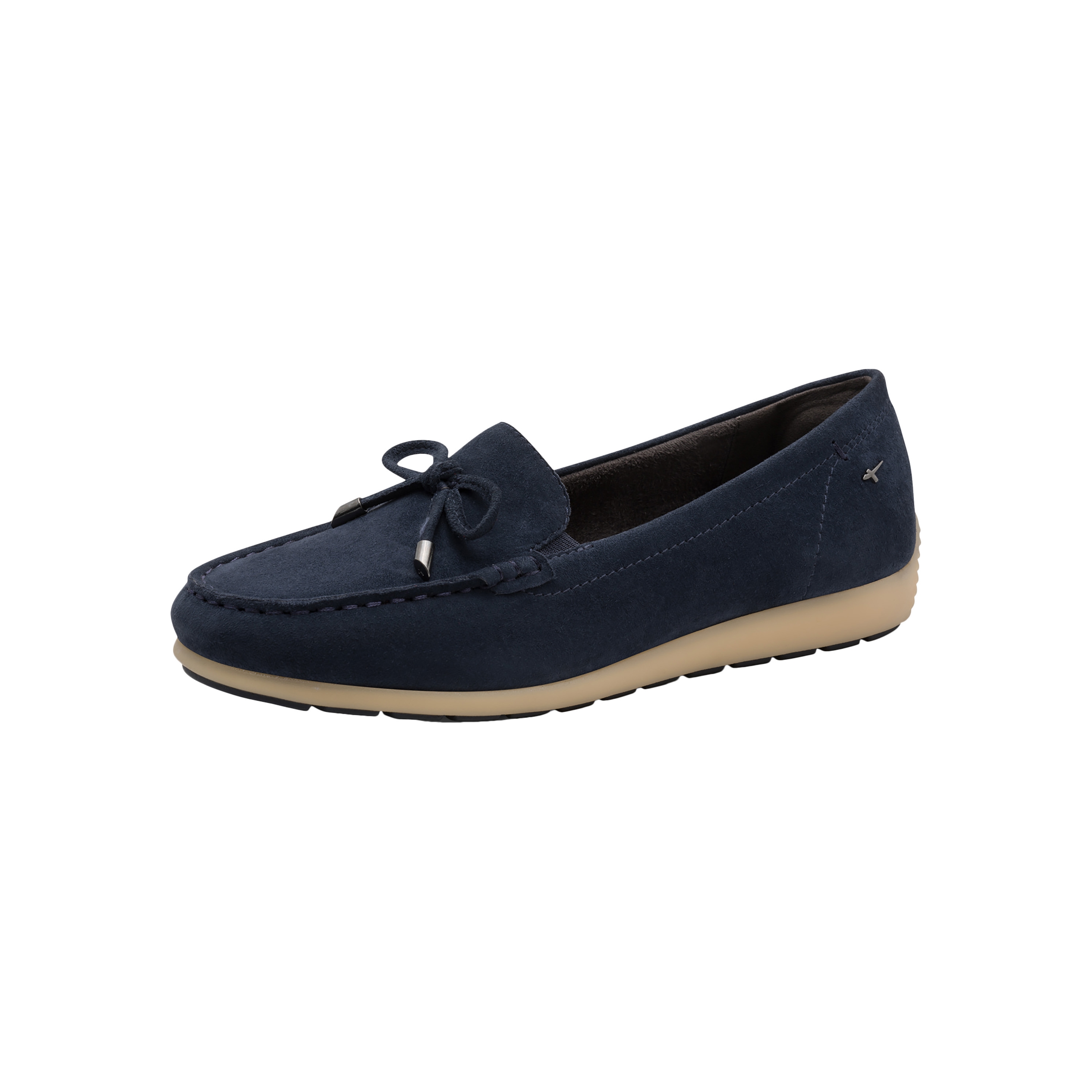 Leather loafers TAMARIS Blue