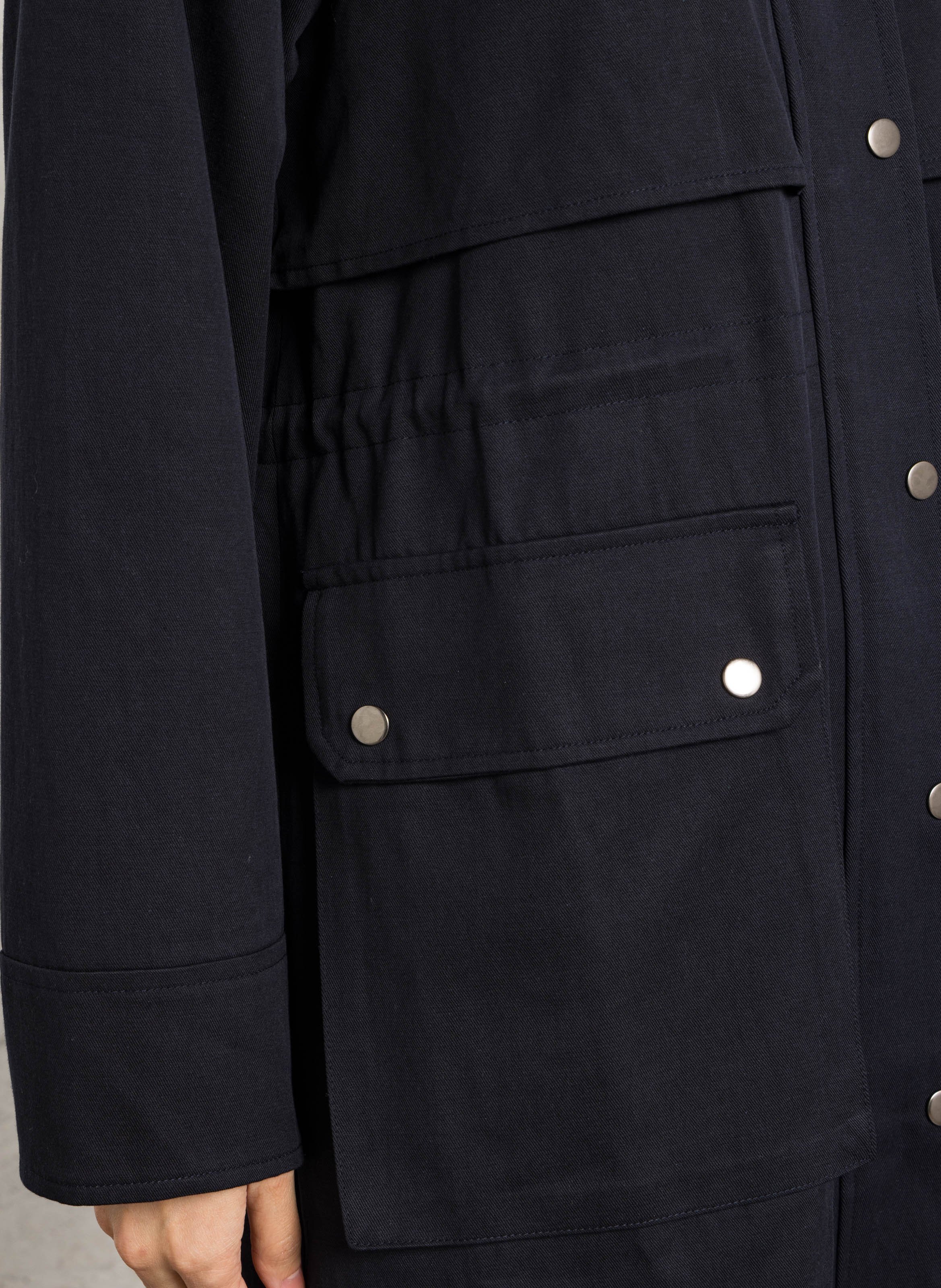 Parka col classique en coton mélangé LA PETITE ETOILE Bleu