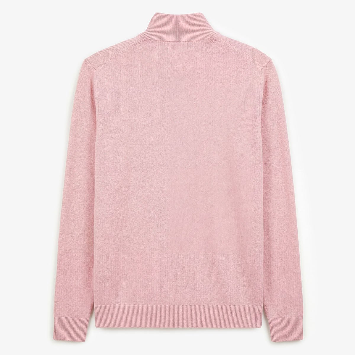Cotton and wool sweater with zip-up neck SERGE BLANCO Pink