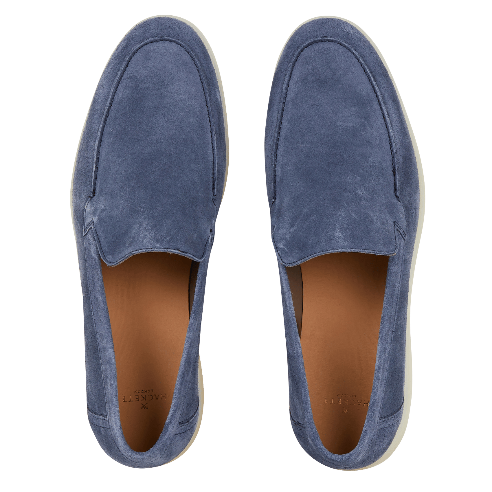 Ledermokassins HACKETT Blau