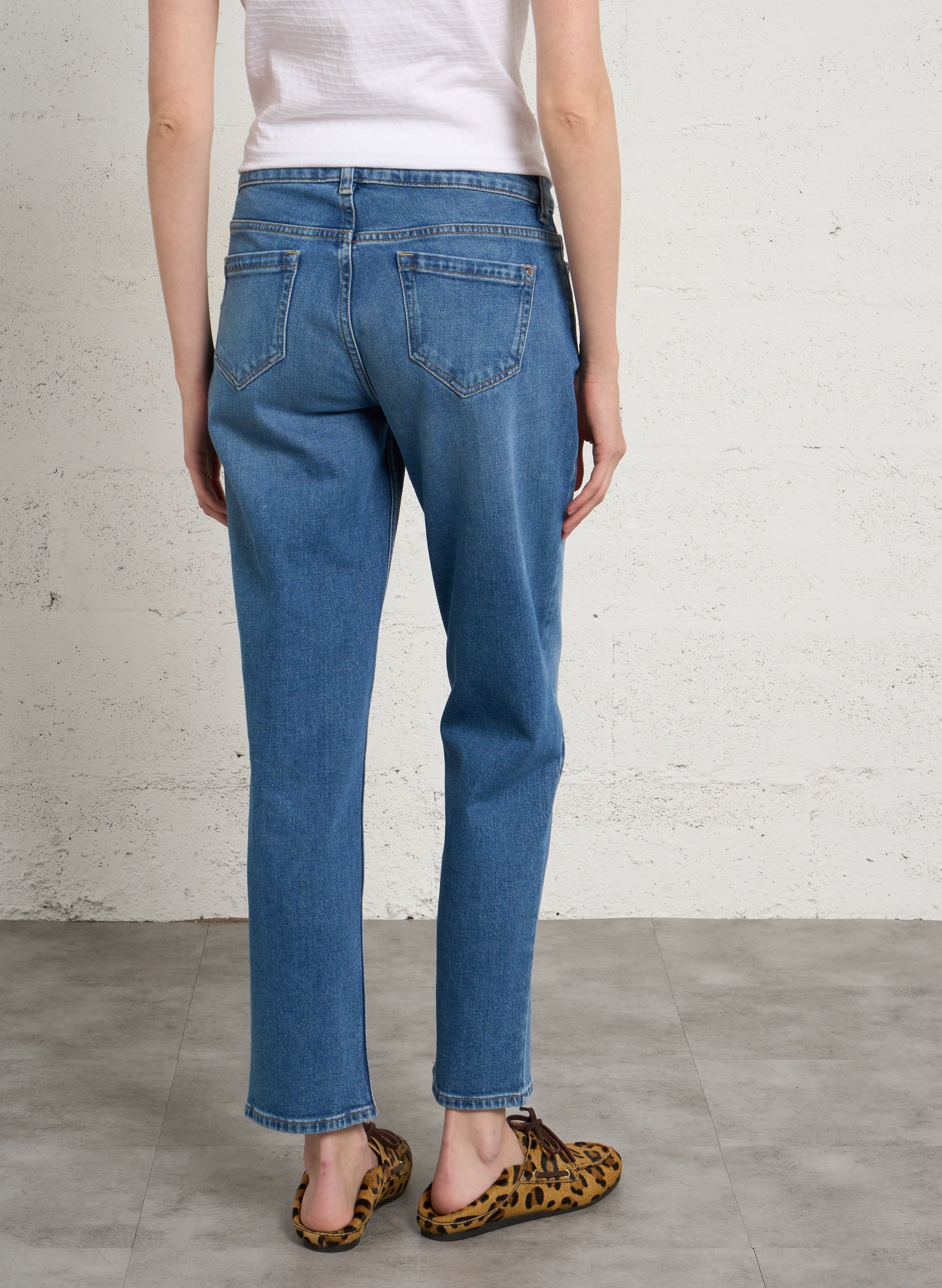 Rechte jeans - katoenblend MAISON 123 Blauw