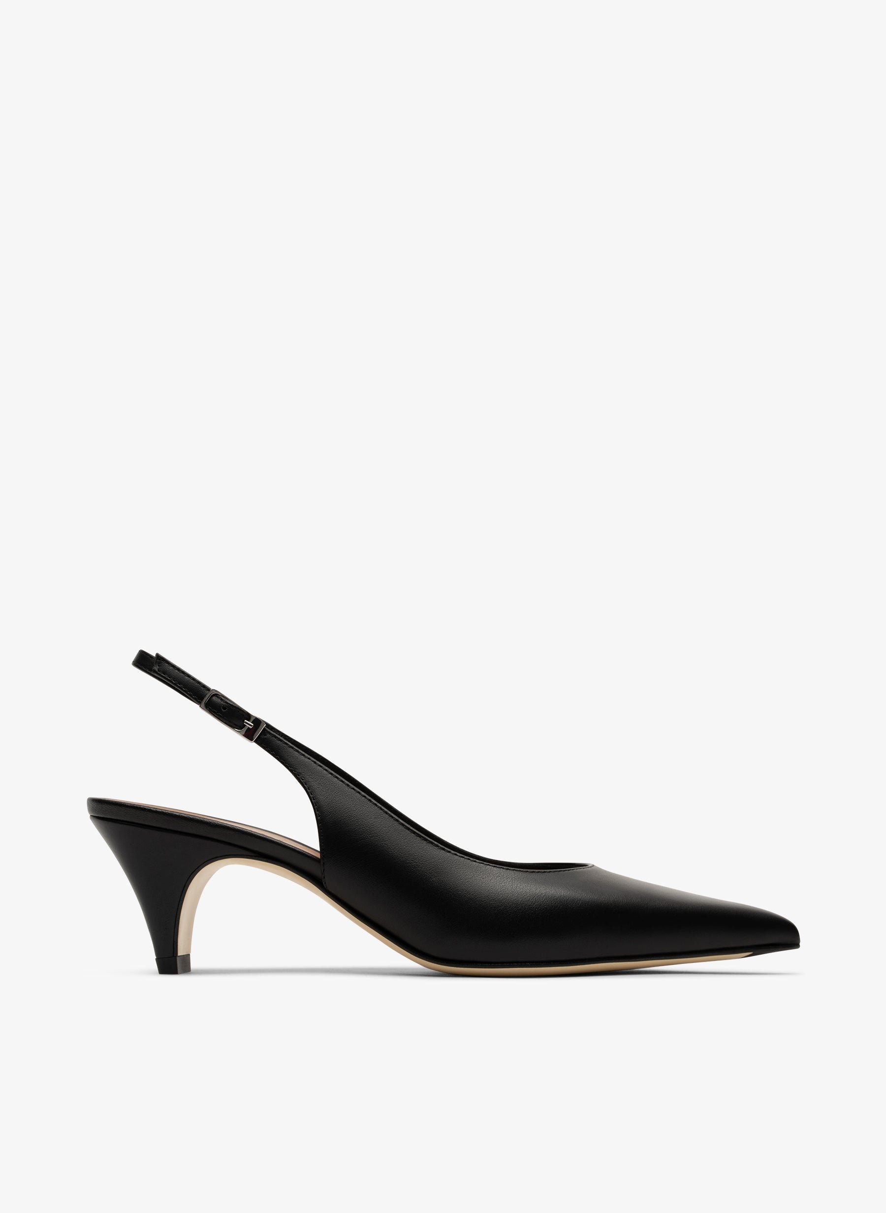 Slingback en cuir nappa noir PARALLELE PARIS Noir