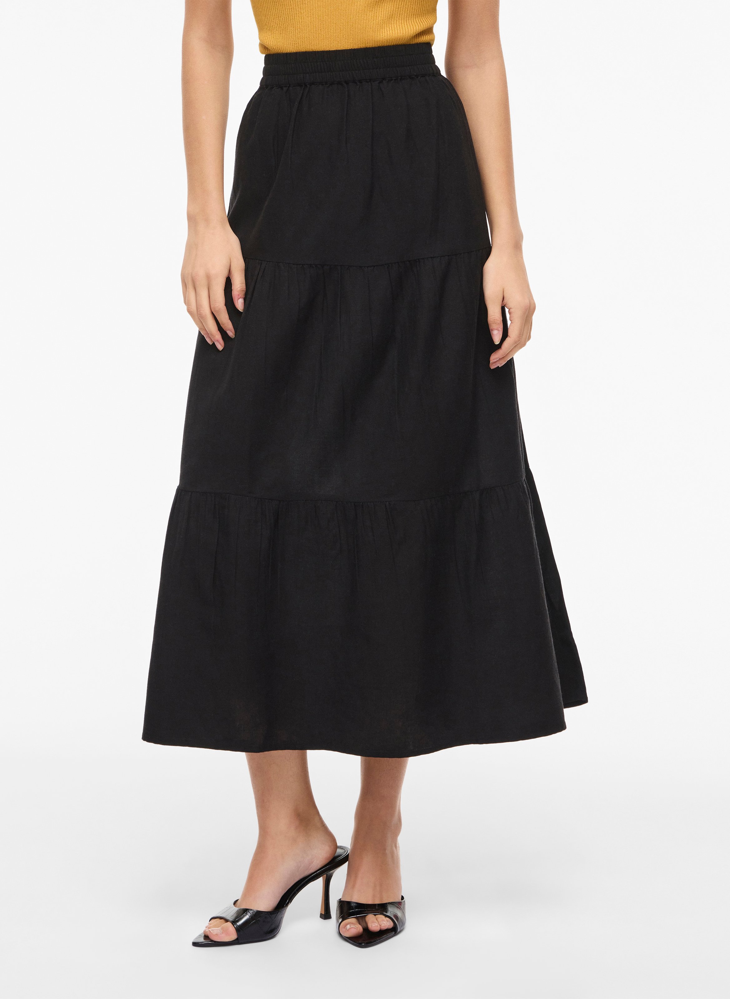 Lange rok VILA Zwart