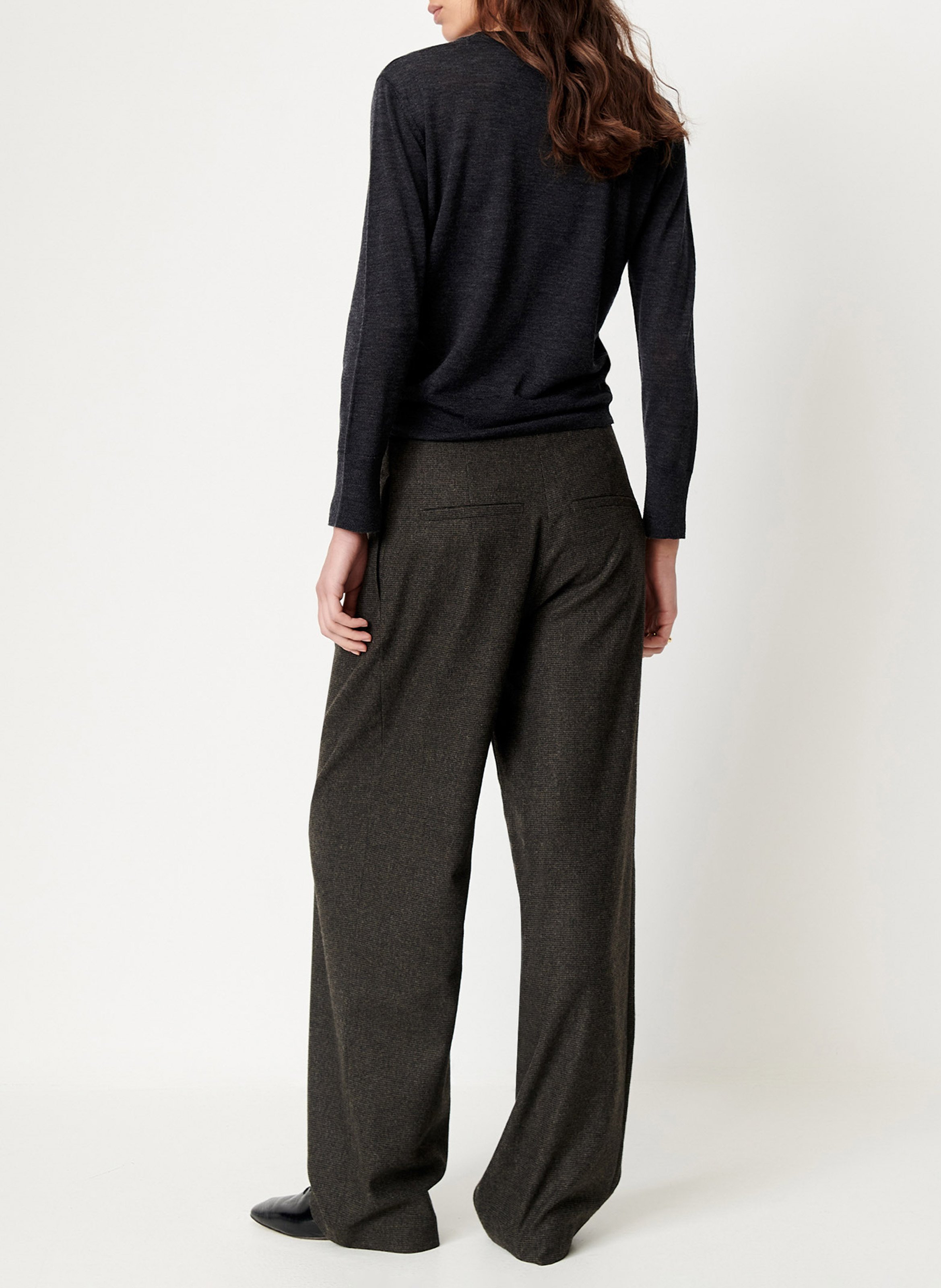 Abidjan wool round-neck sweater SESSUN Grey