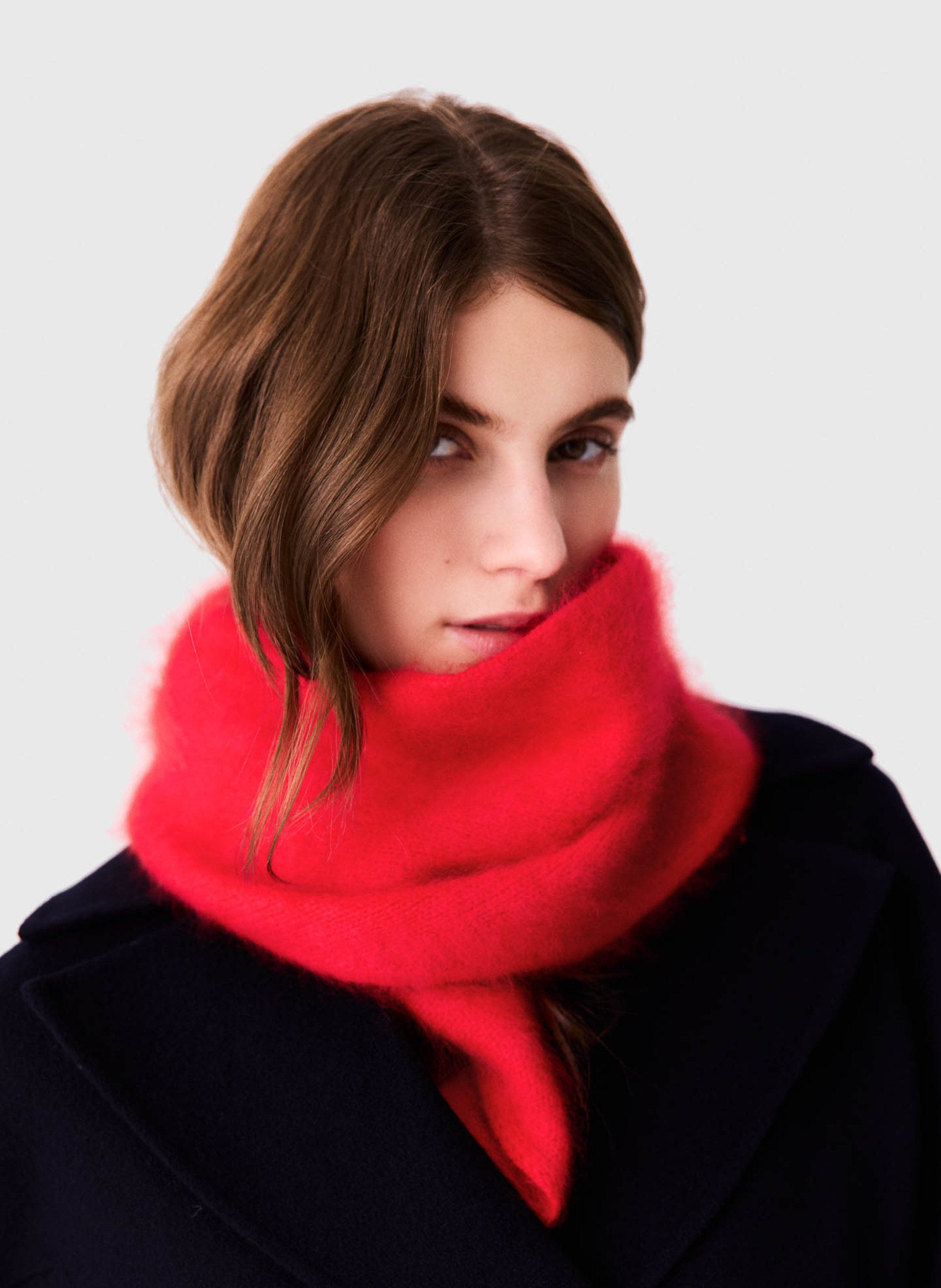 Echarpe en laine MAJE Rouge