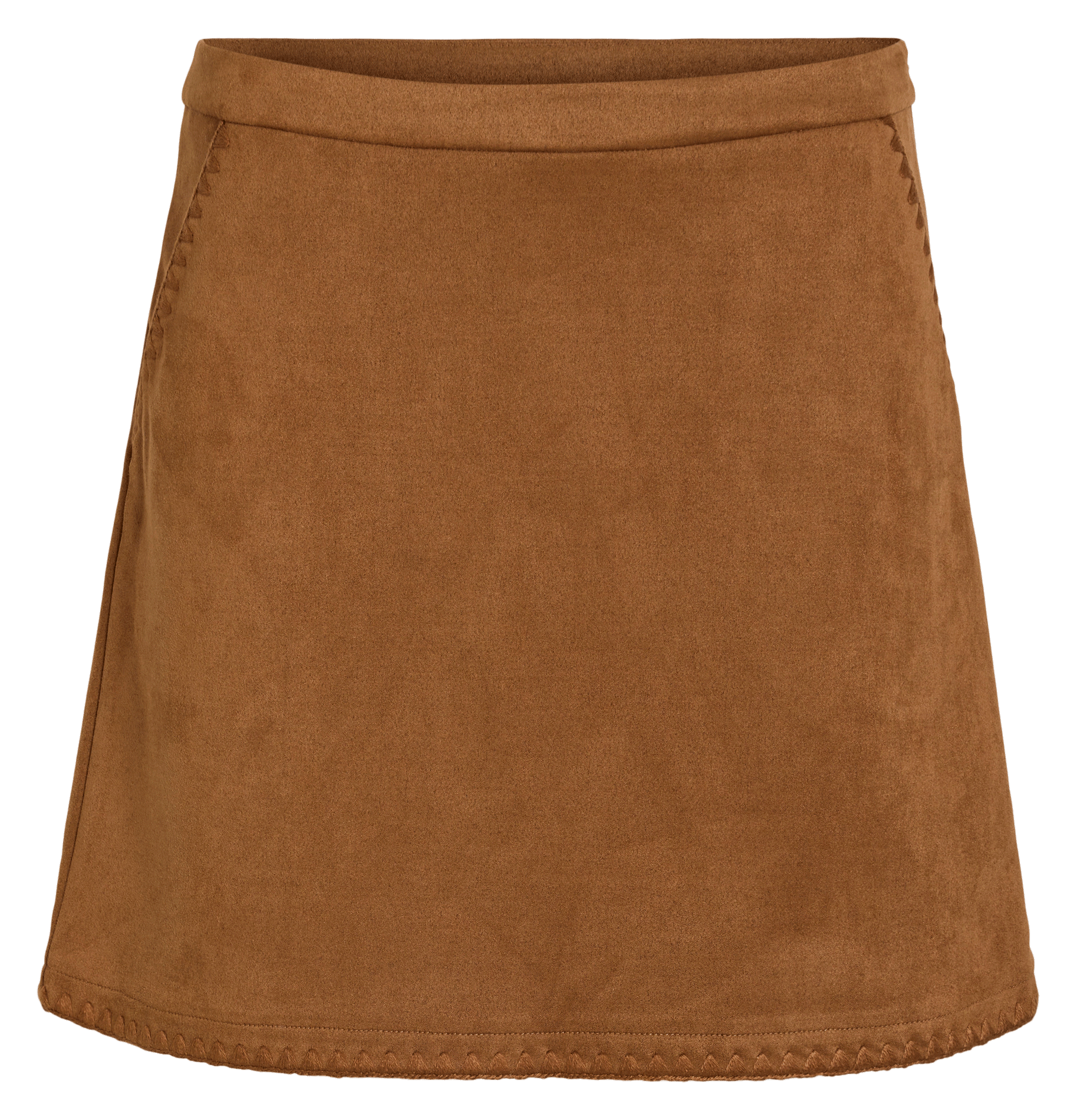 Jupe courte en velours VILA Marron
