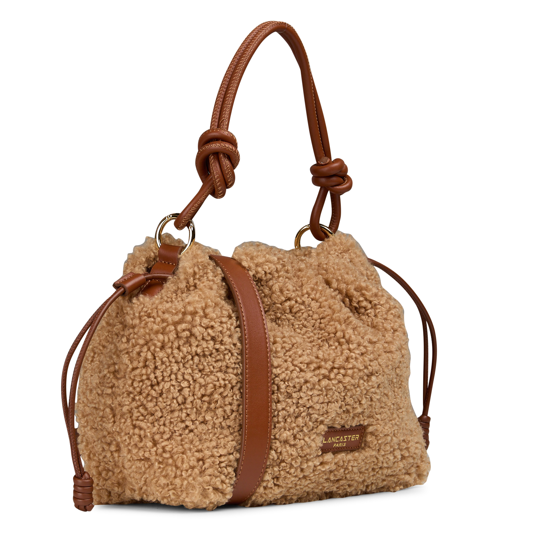 Handtas van synthetische bont LANCASTER PARIS Bruin