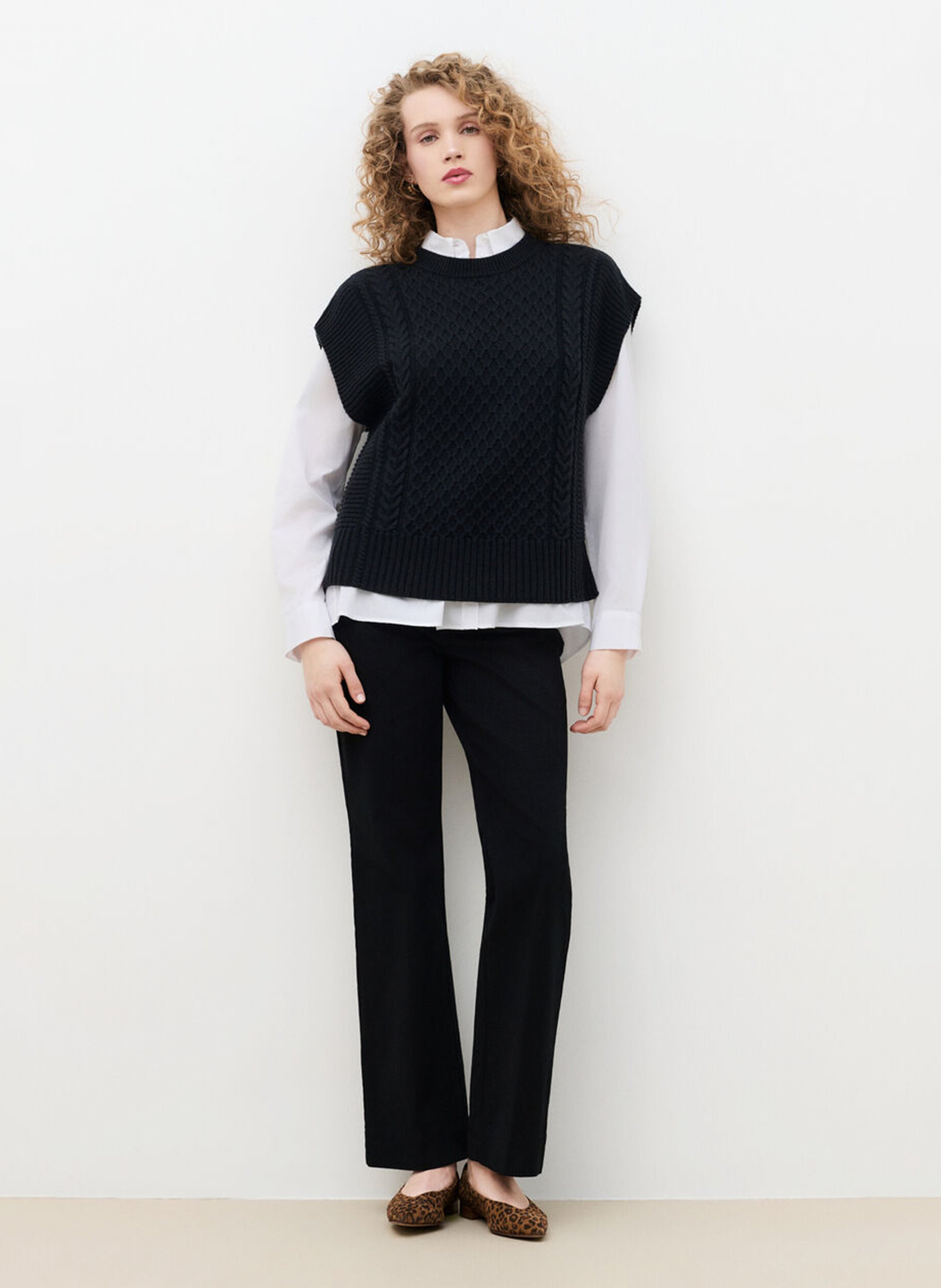 Pull col rond | Noir CAROLL Femme