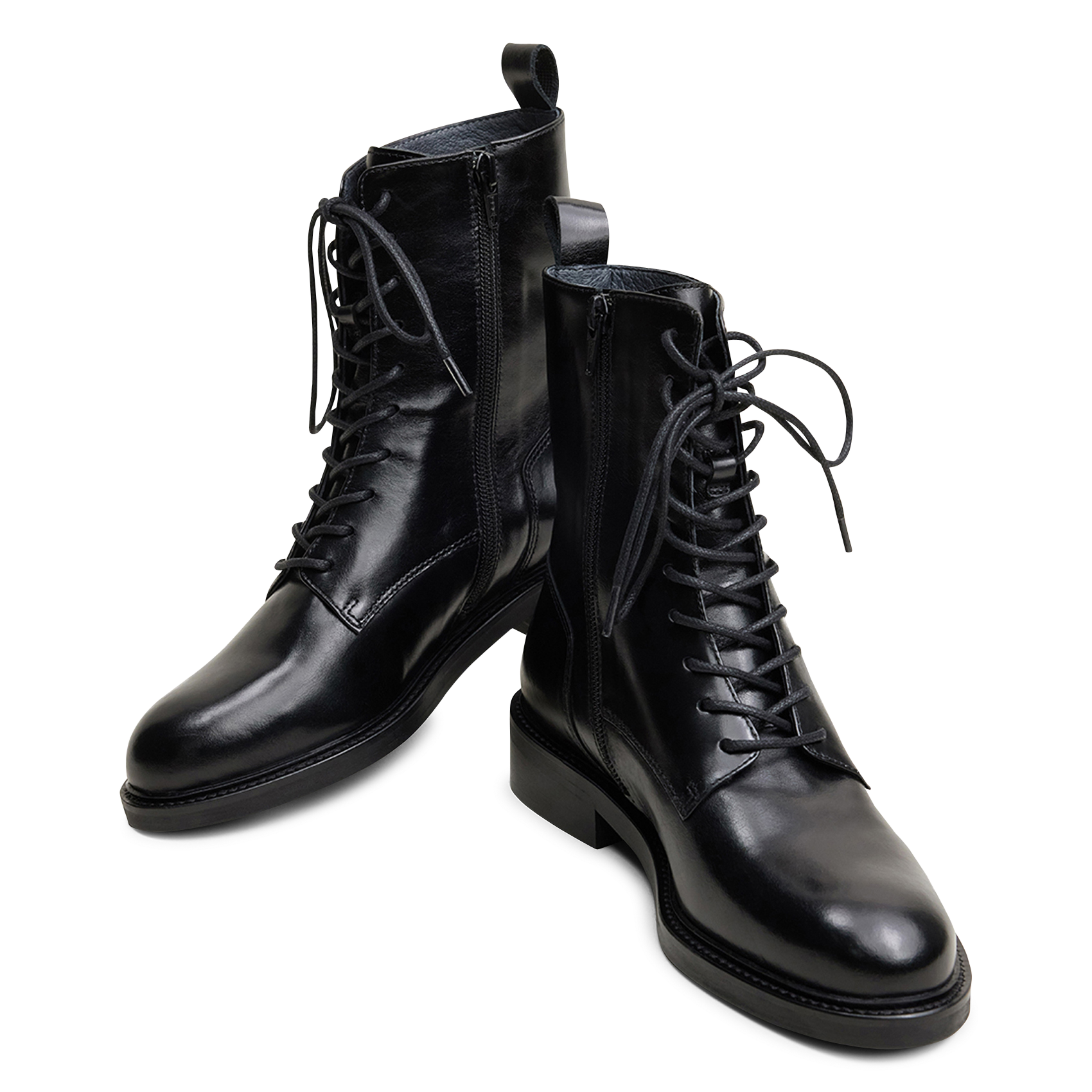 Schnürstiefel aus Leder JONAK Schwarz