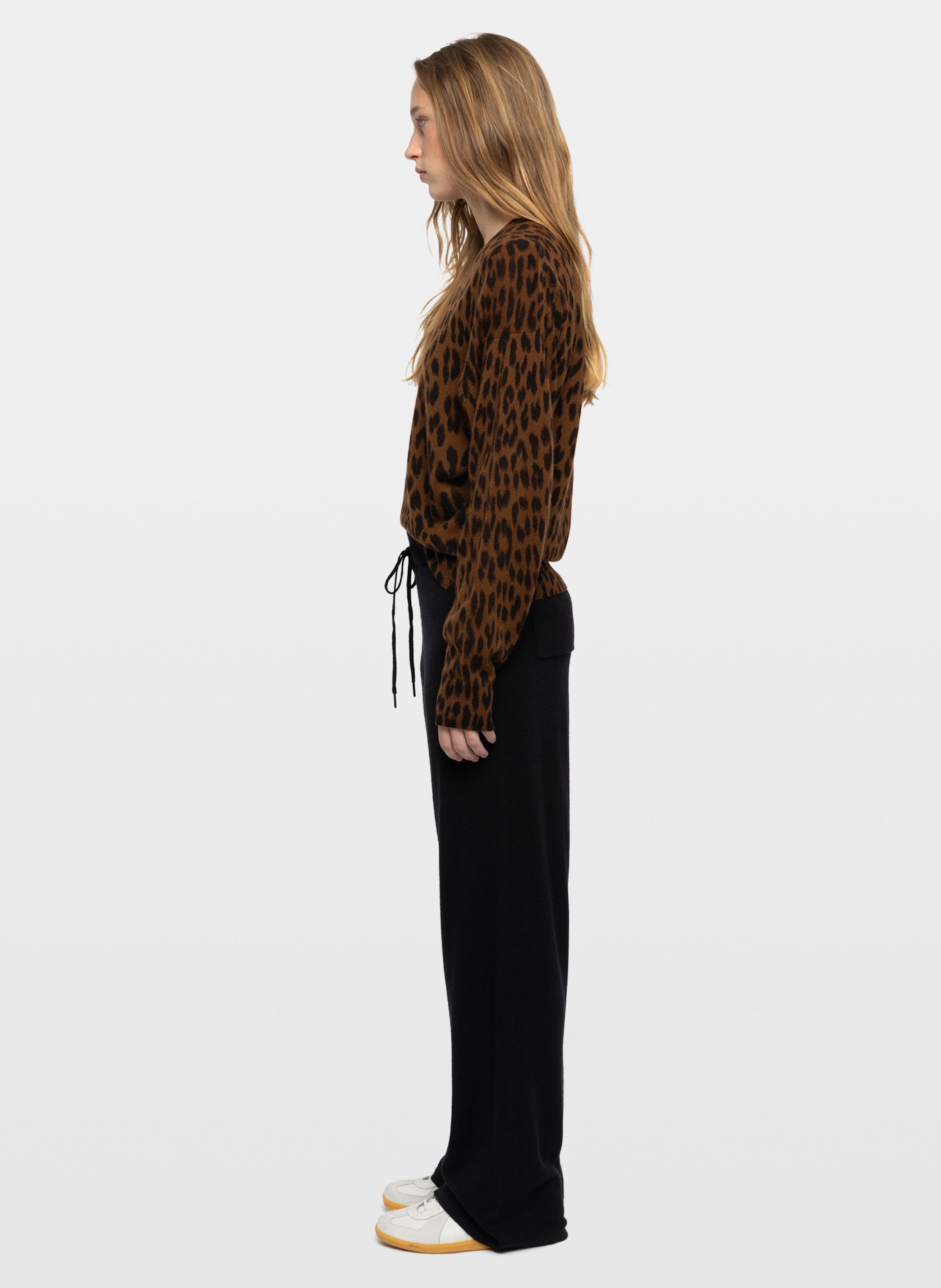 Pantalon droit en laine mélangée ZADIG&VOLTAIRE Noir