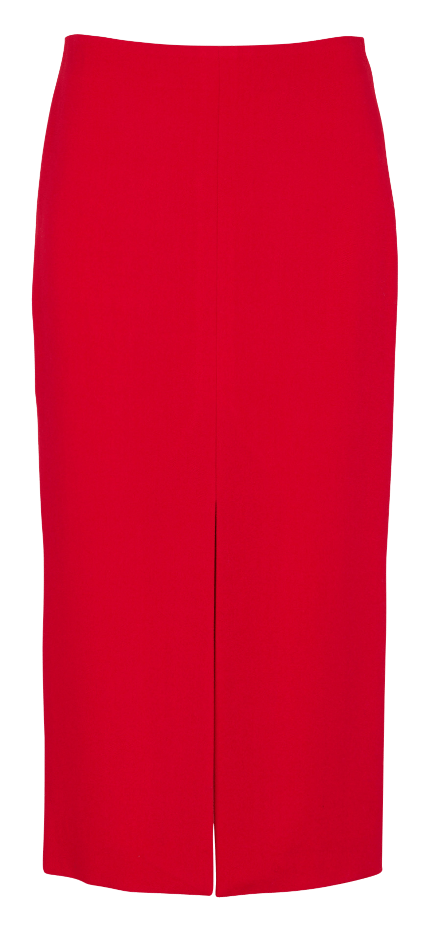 Straight slit skirt in a wool blend LAURENCE BRAS Red