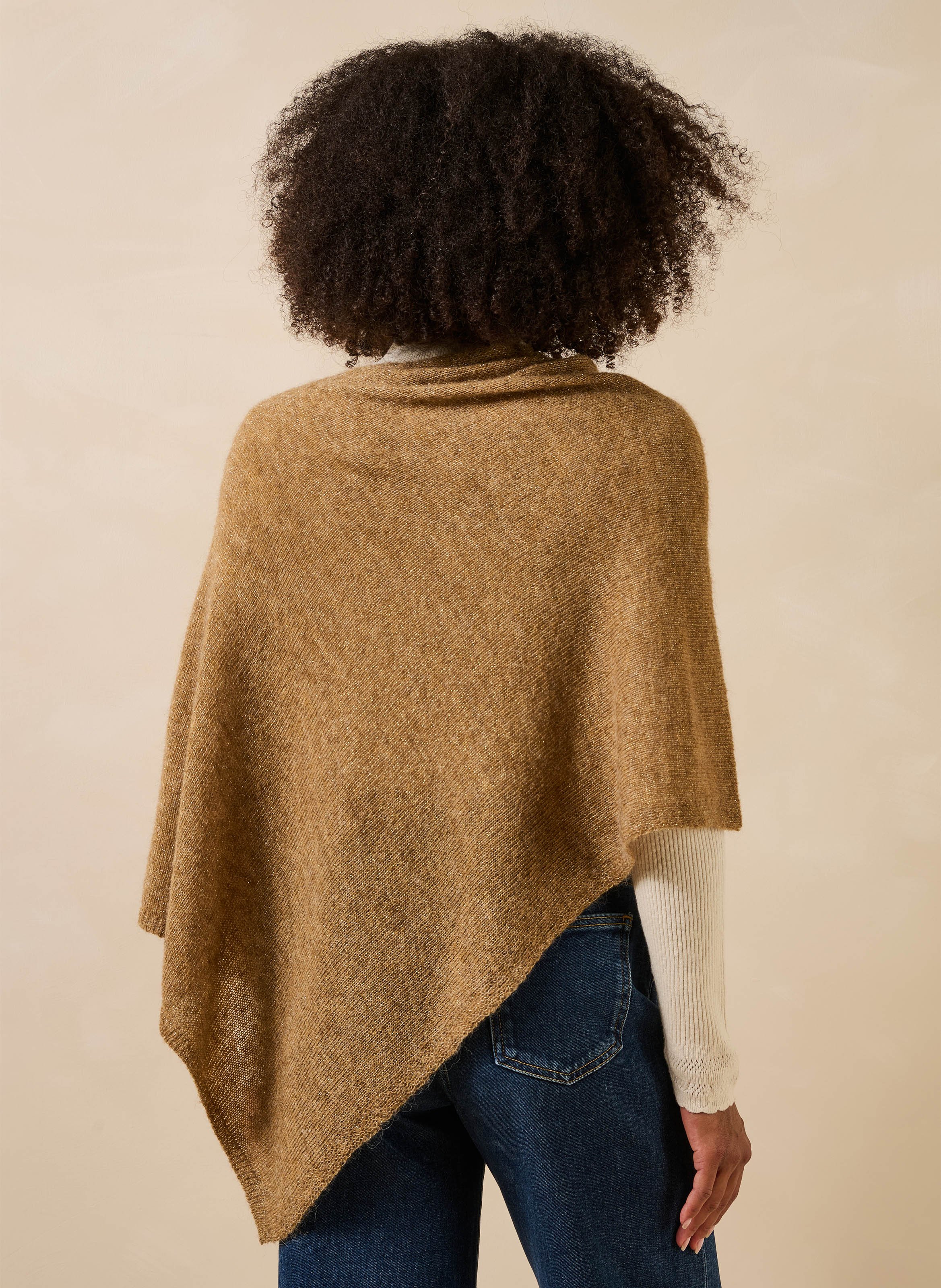 Poncho - wolblend LA FEE MARABOUTEE Beige