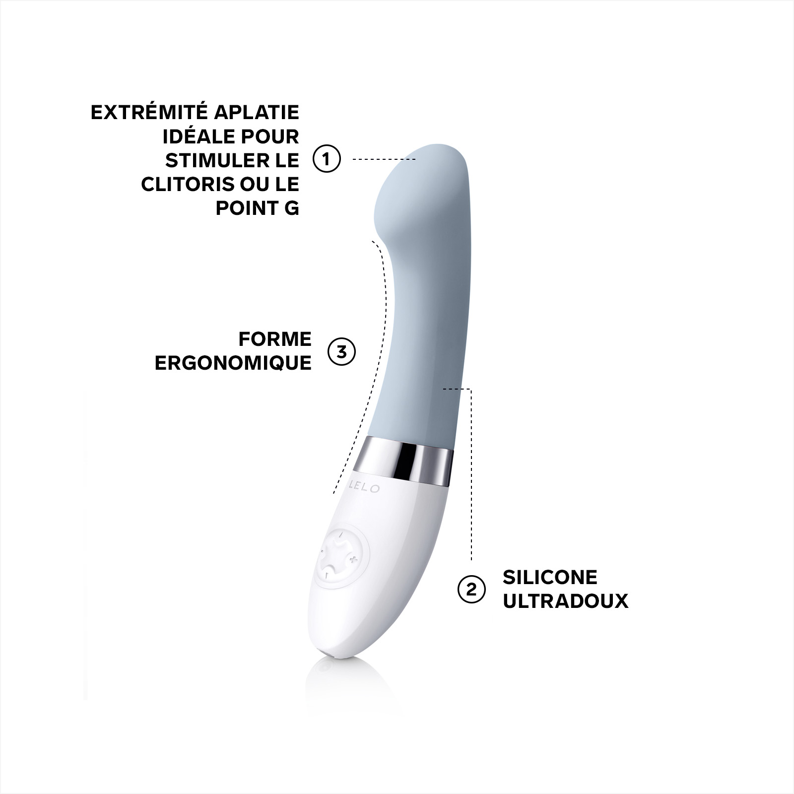 Vibromasseur femme point g Gris