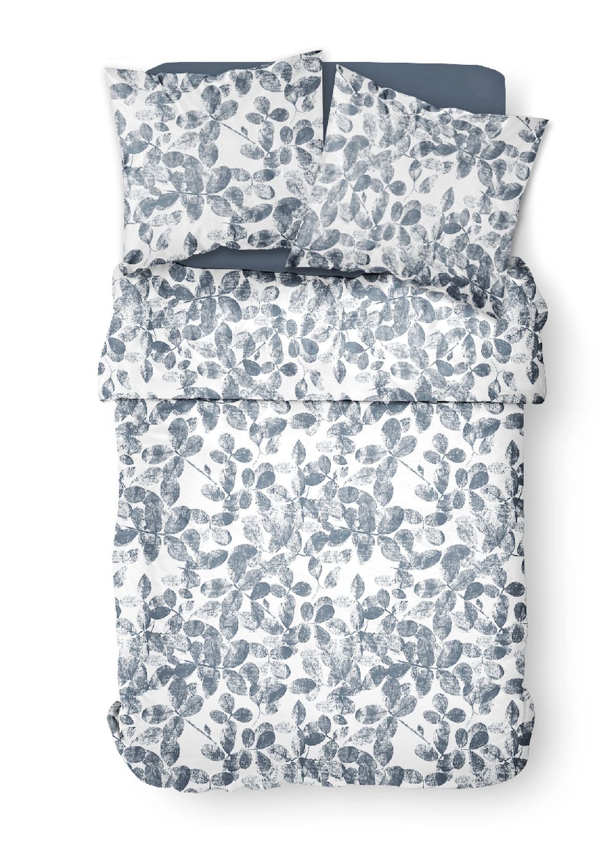 Printed cotton bedding set TODAY LINGE DE MAISON Blue