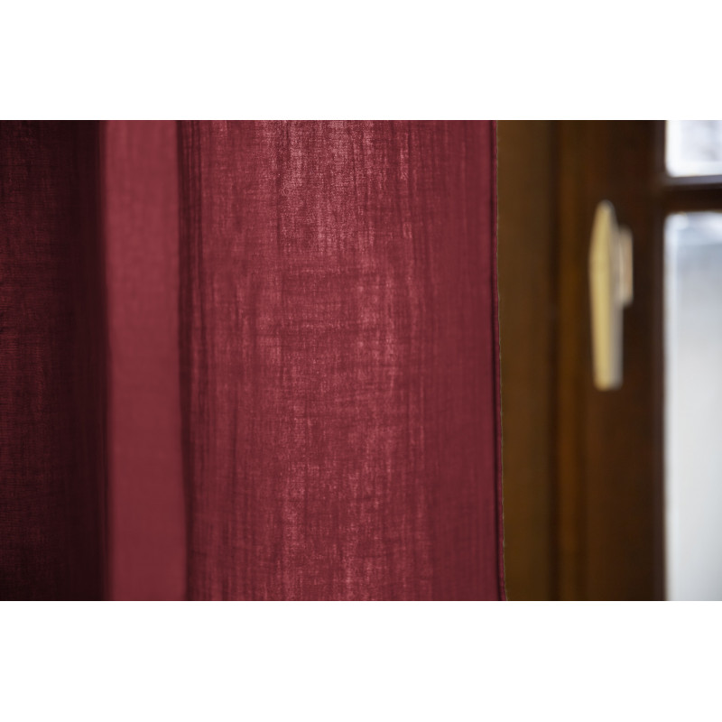 Blackout and Thermal Curtains L'EFFET PAPILLON Red