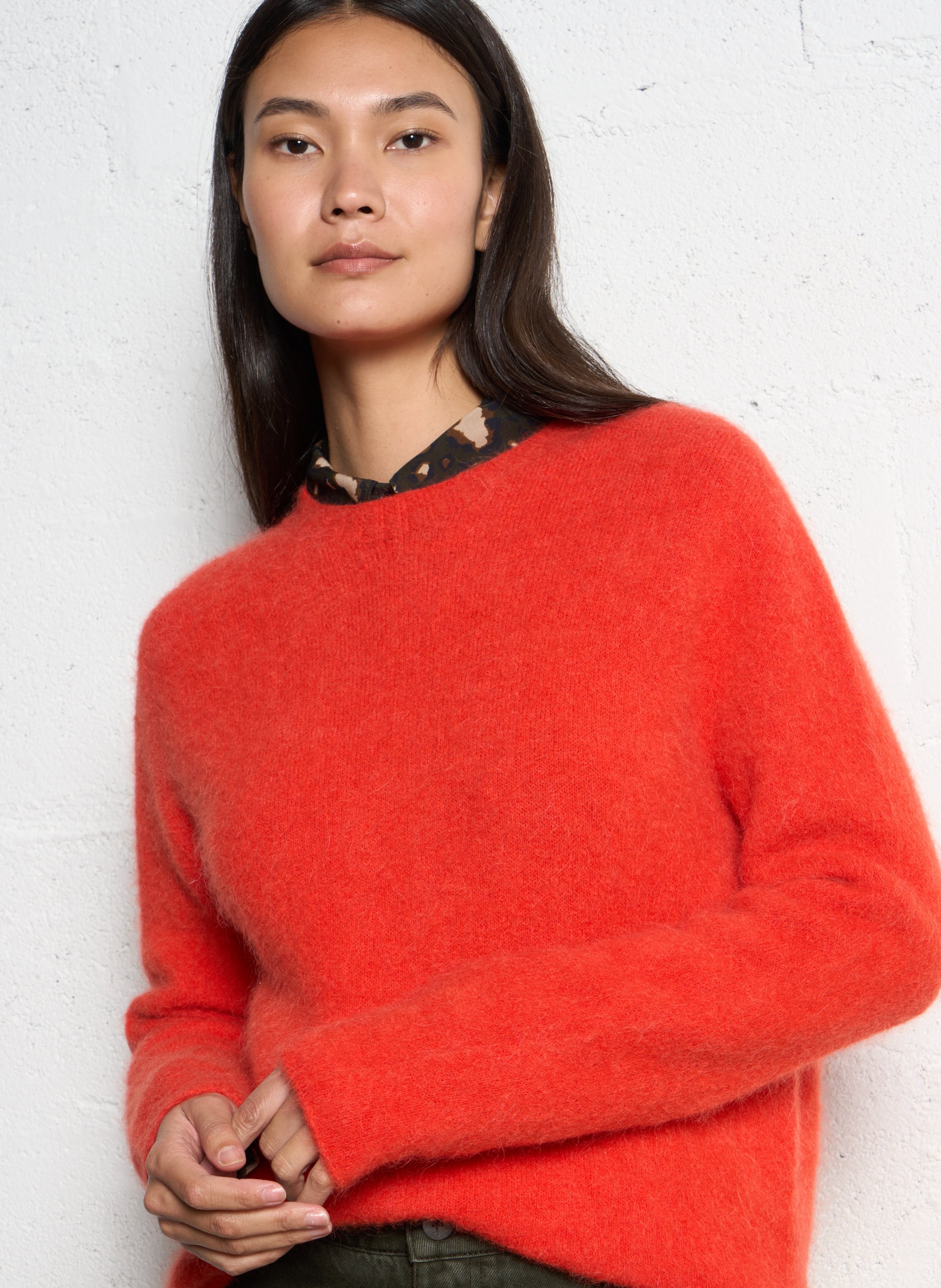 Trui met coltrui ONE STEP Oranje