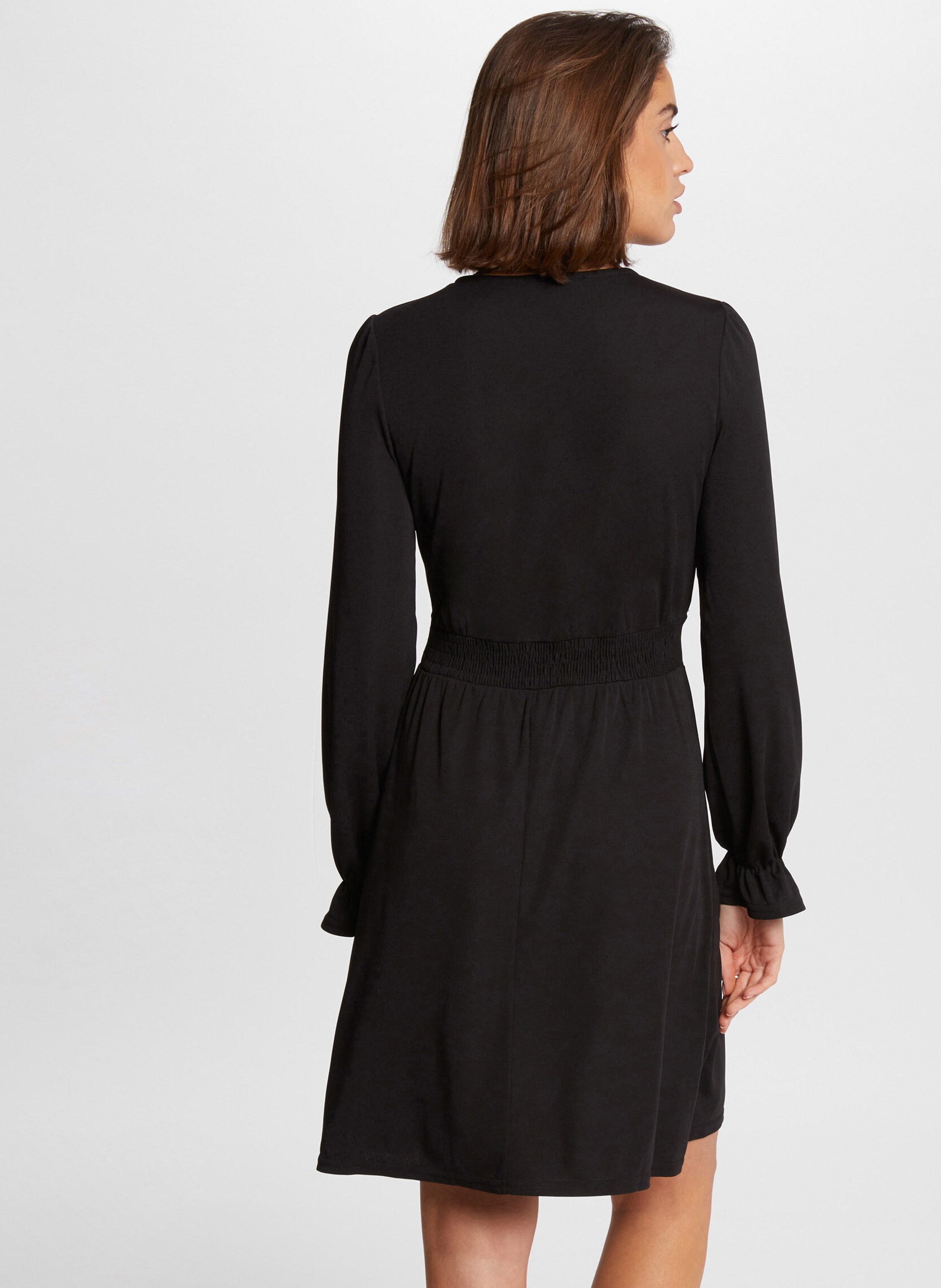 Robe courte col V MORGAN Noir