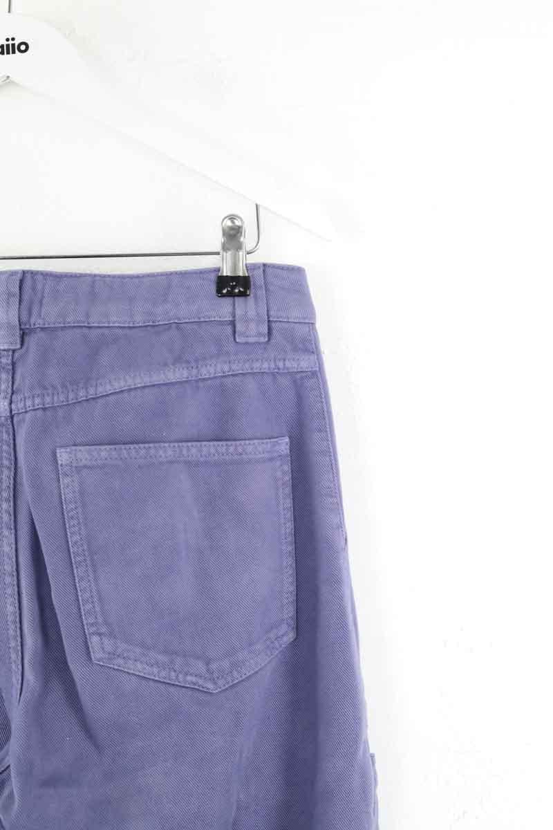 Cotton straight jeans CHLOE STORA - SECONDE MAIN Blue