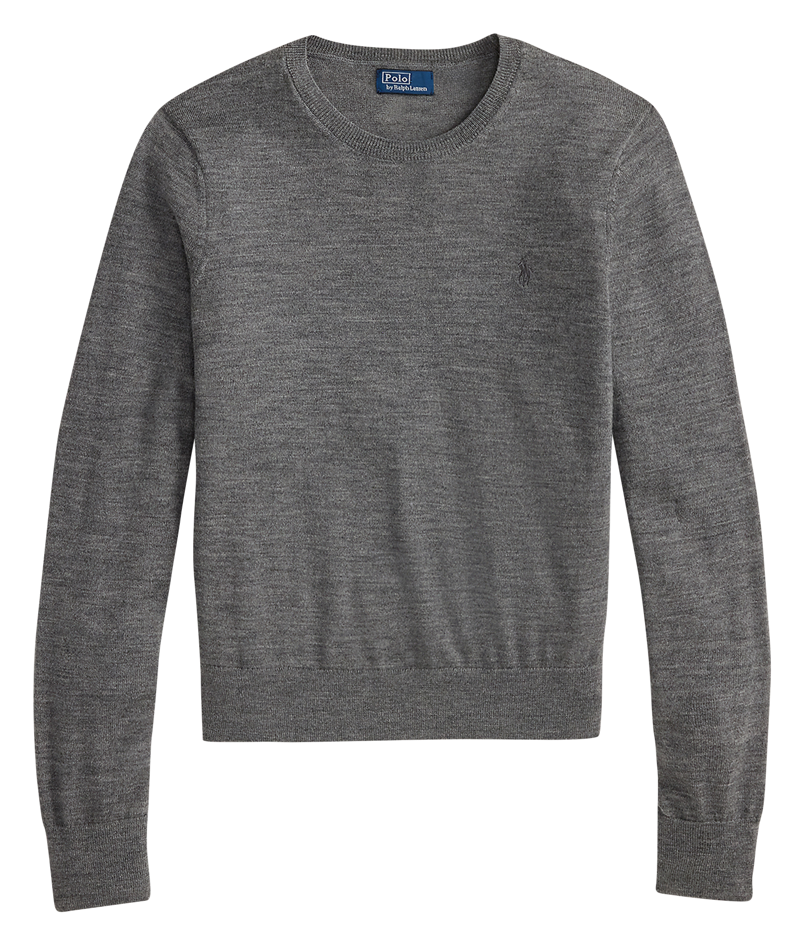 Pull col rond en laine POLO RALPH LAUREN Gris