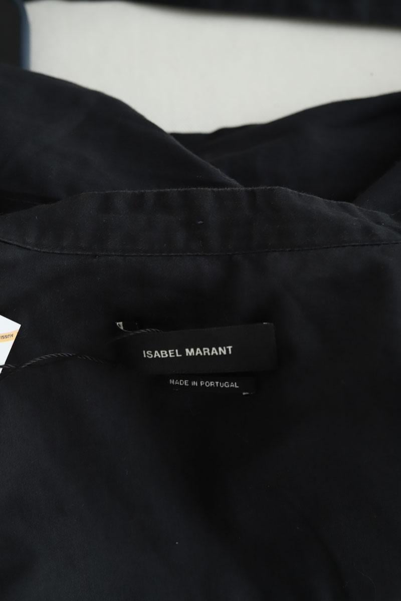 Cotton wrap-over sweater ISABEL MARANT - Seconde Main Black