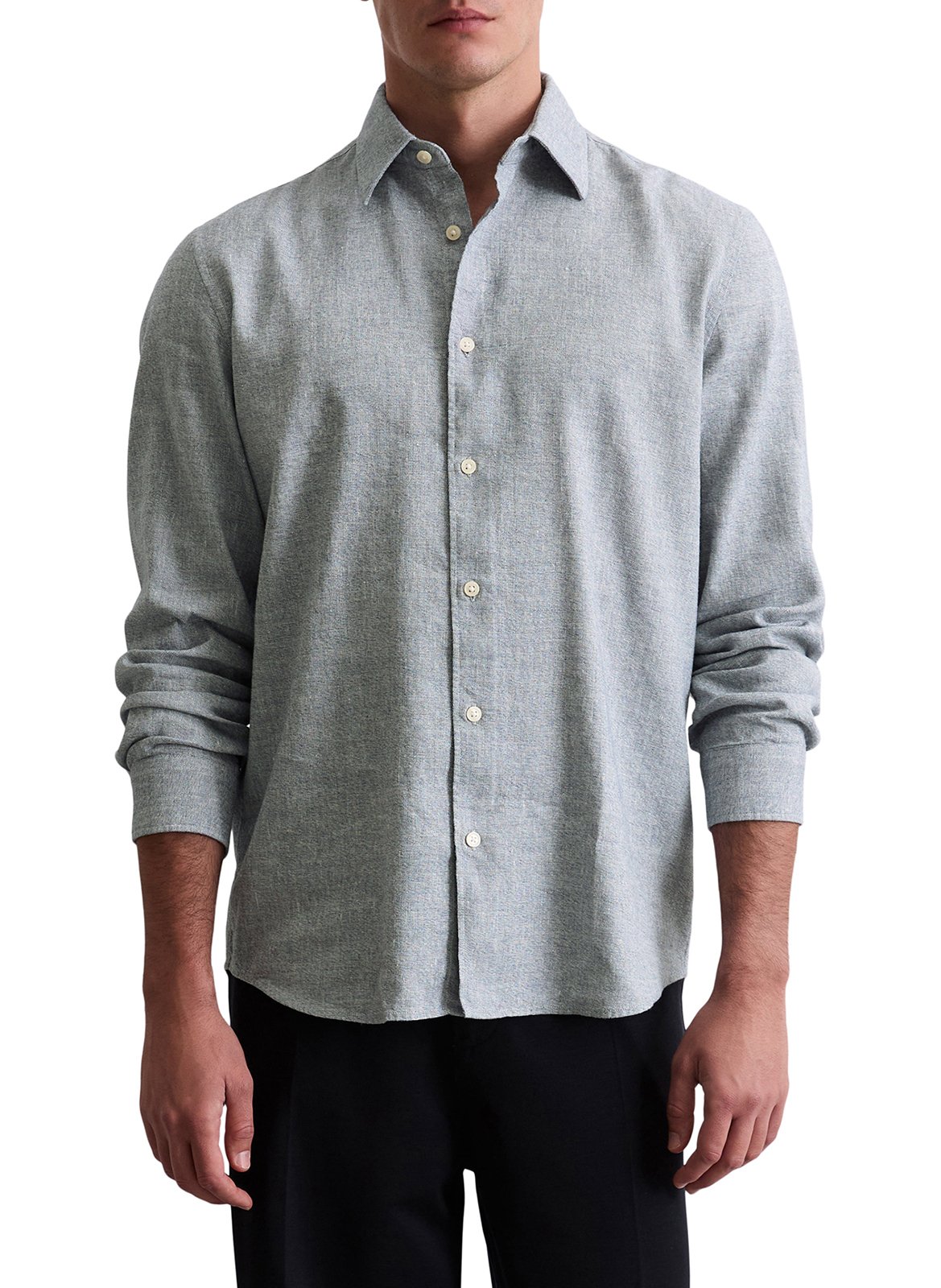 Chemise col classique en lin mélangé MARC O'POLO Multicolore