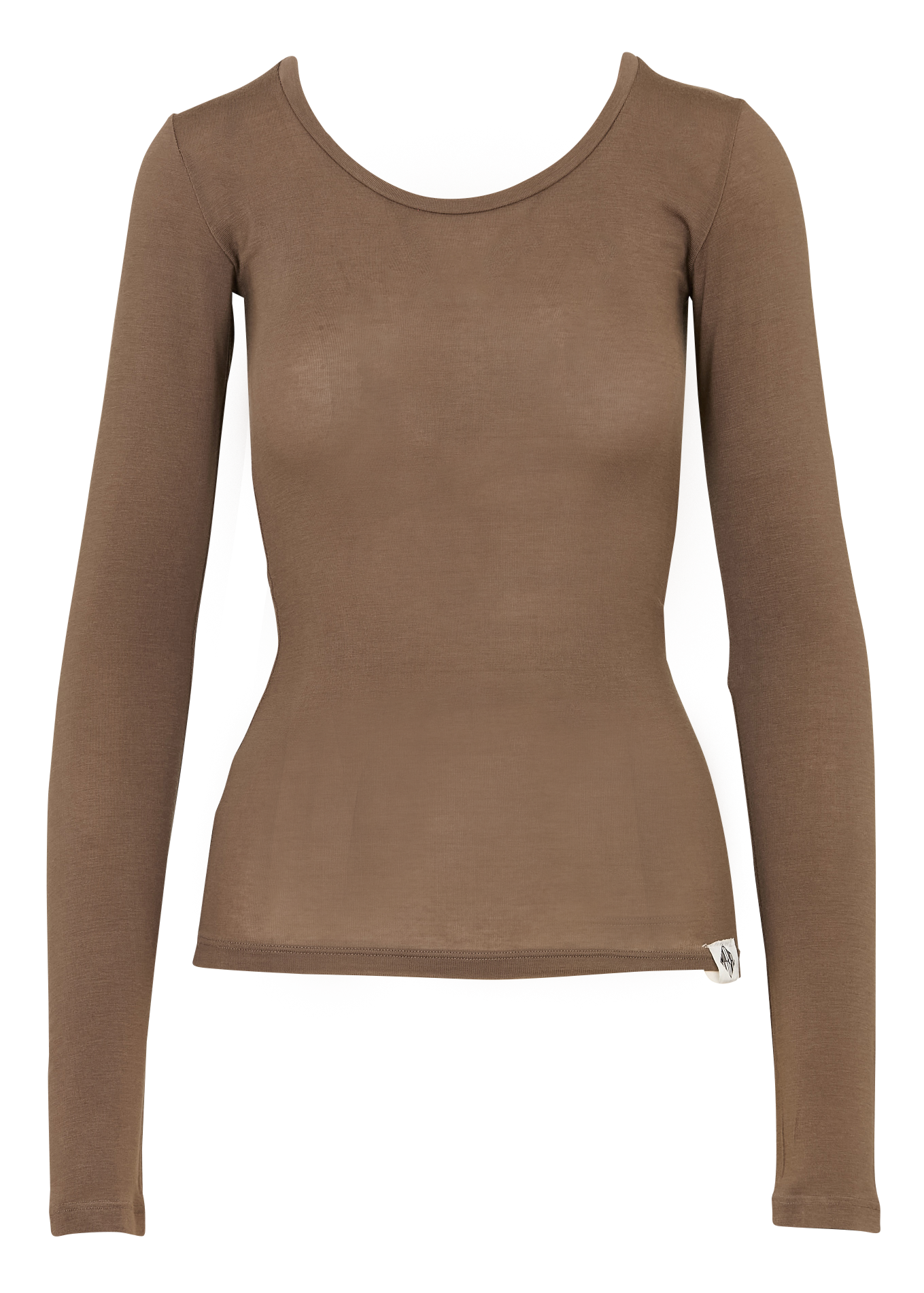 Aansluitend T-shirt met ronde hals IMPERIAL Bruin