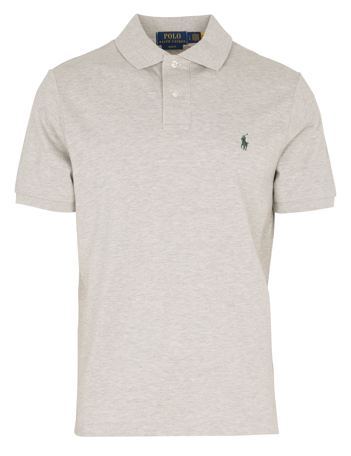 Polo slim-fit en coton POLO RALPH LAUREN Gris