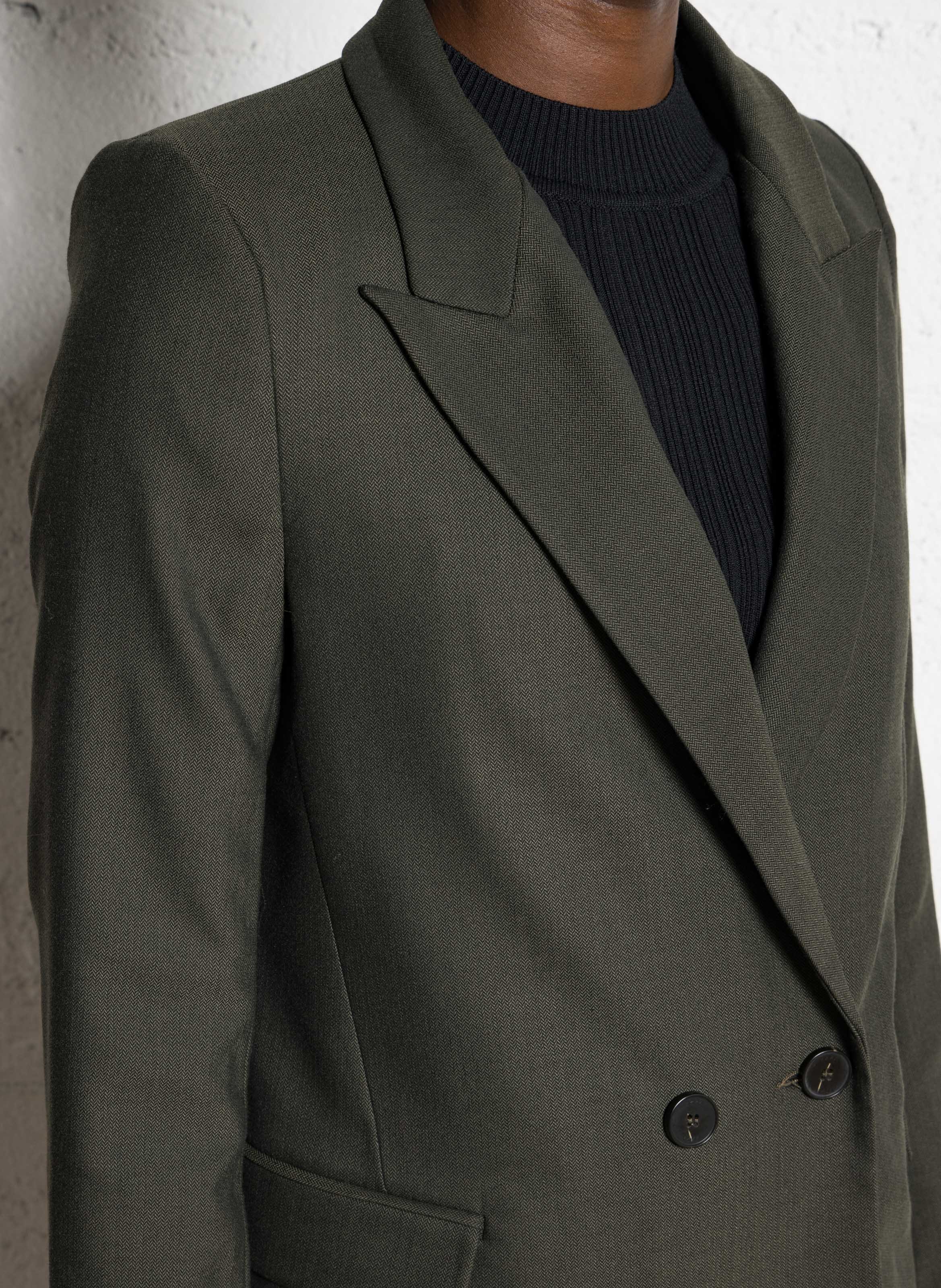 Veste col tailleur IKKS Kaki