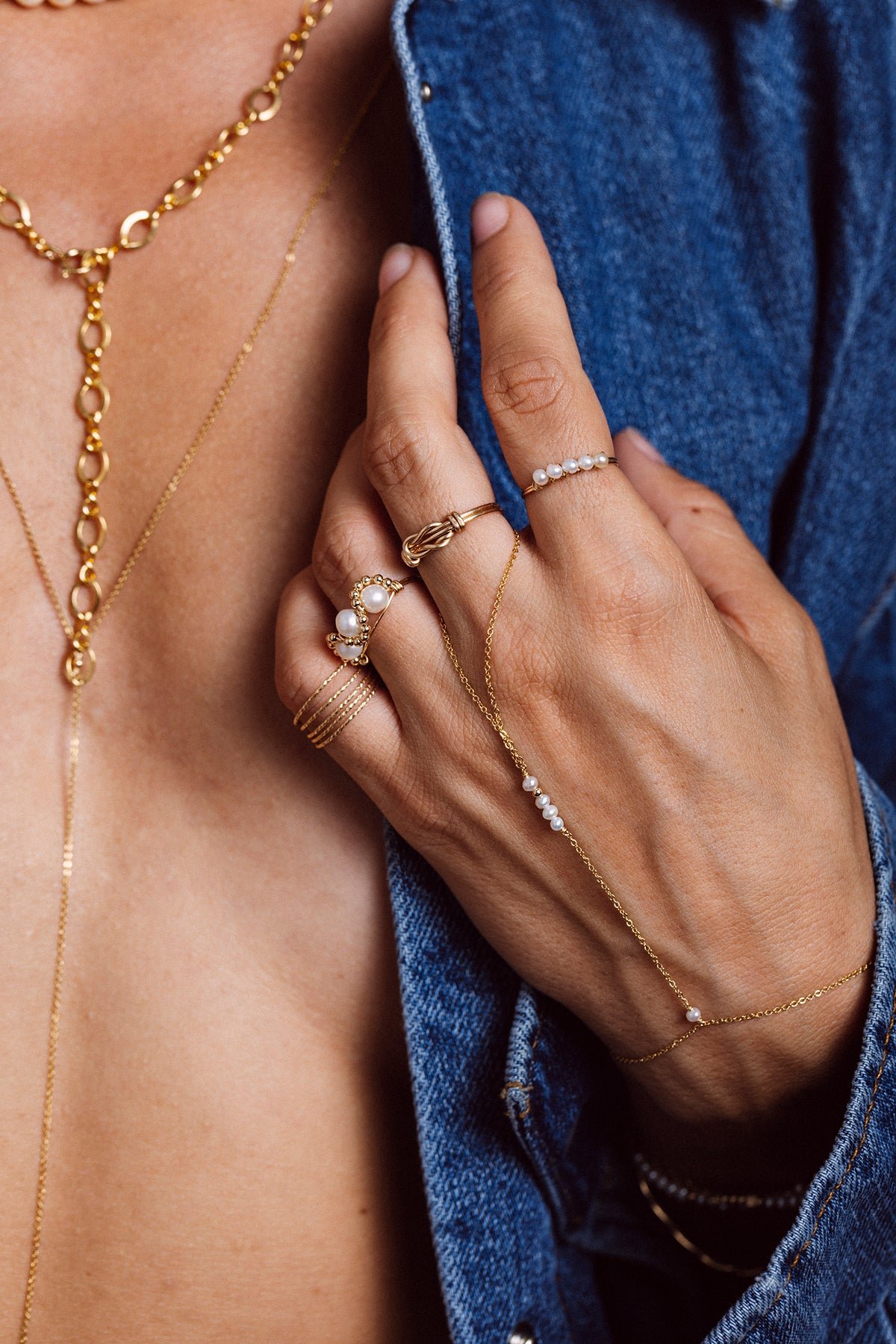 Elna Pearl Ring YAY Golden